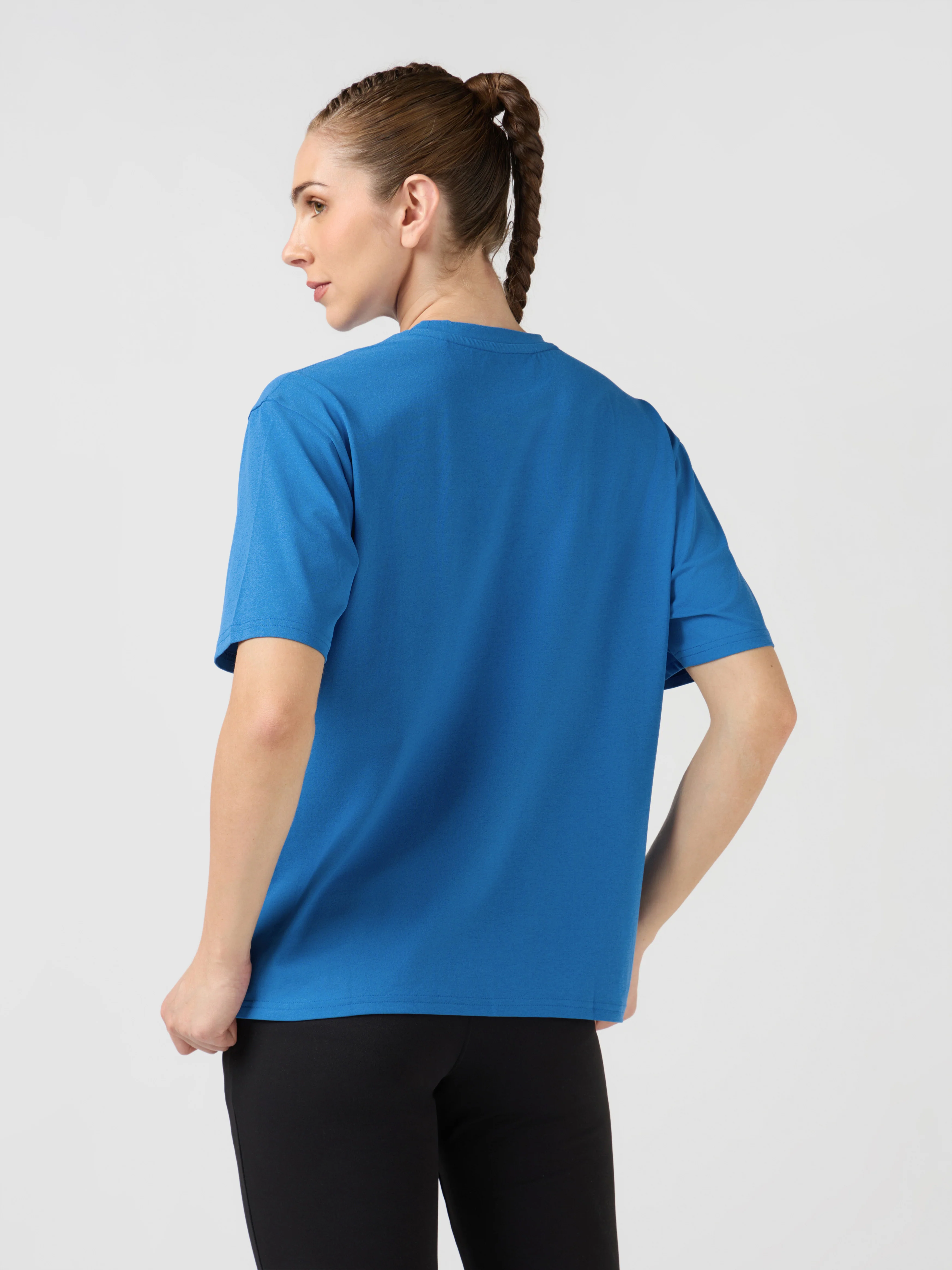 Women Printed Boxy Fit Round Neck T-shirt with COTFLEX - Image 3