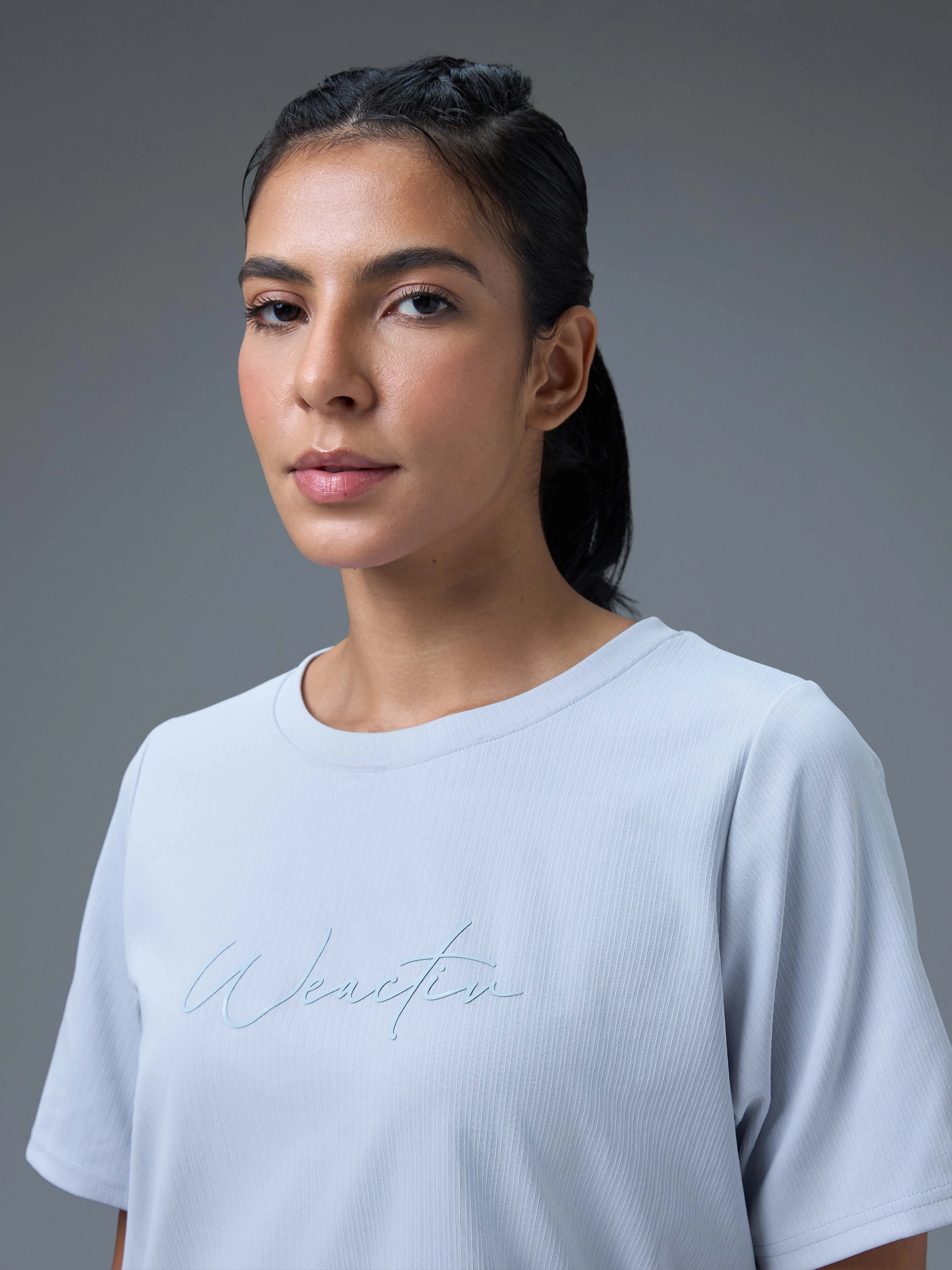 Women Printed Relaxed Fit Round Neck Sports Tee with ELASTO PLUS - Image 6