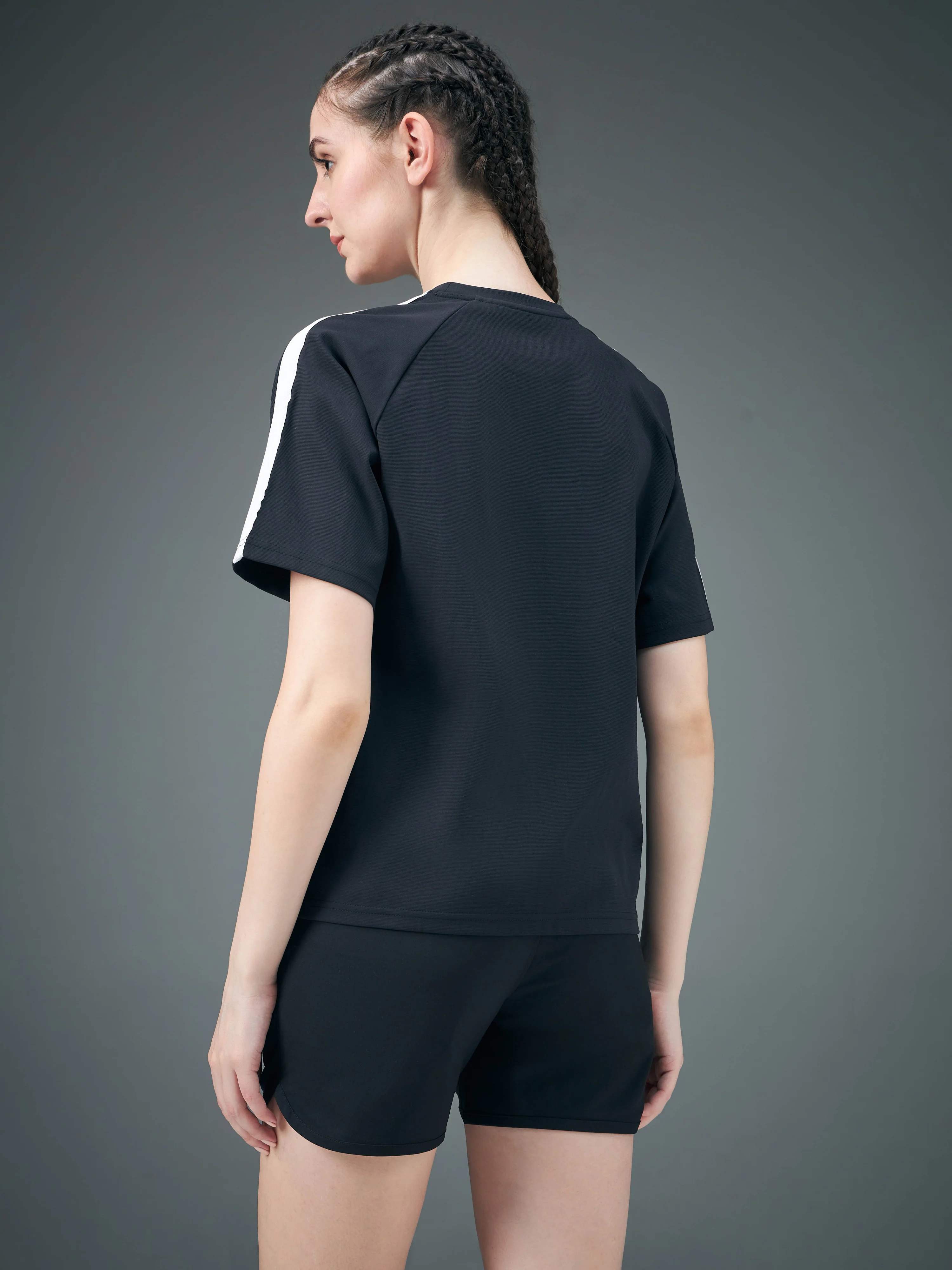Women Printed Relaxed Fit Round Neck T-shirt with ELASTOPLUS - Image 3