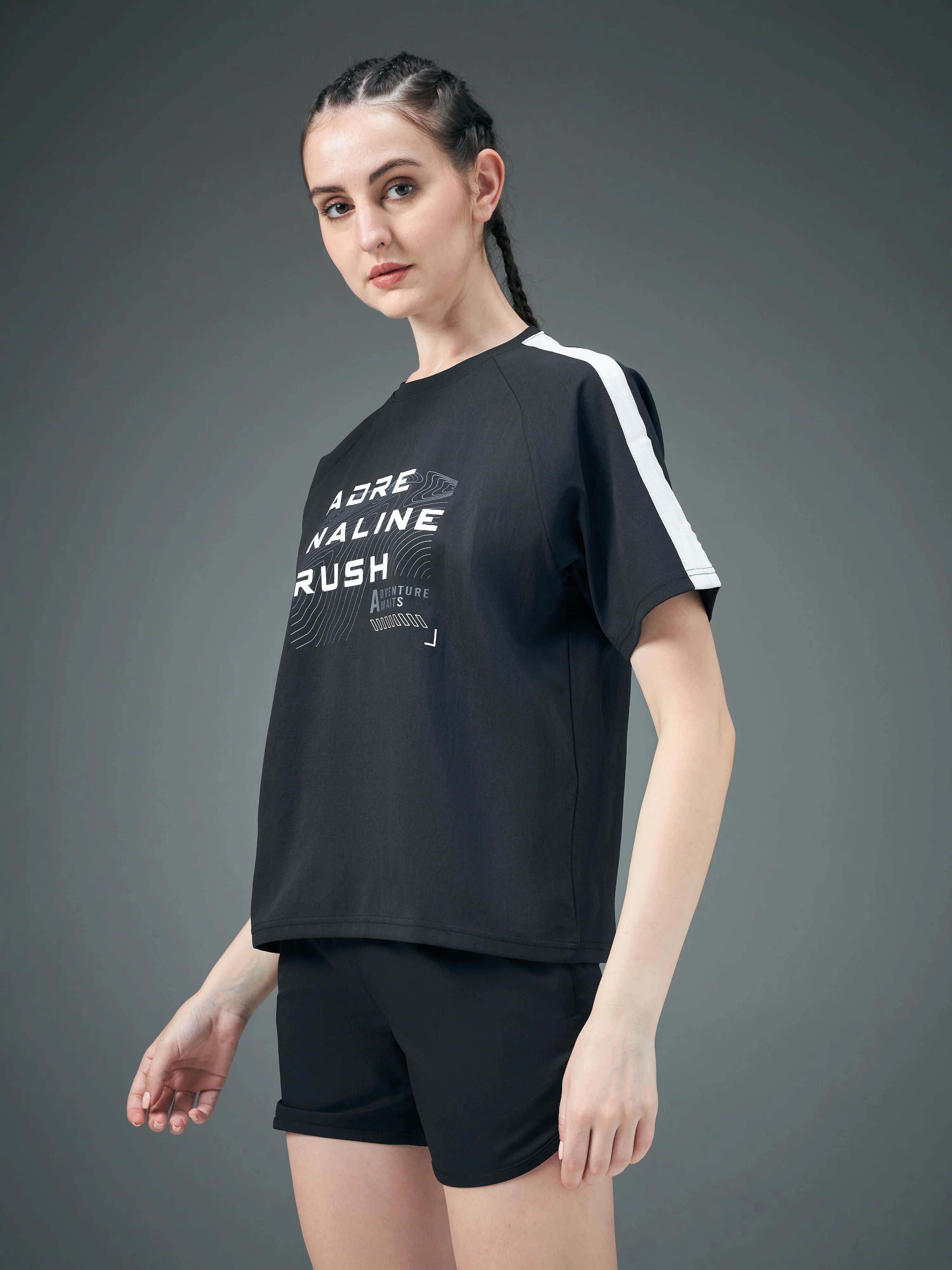Women Printed Relaxed Fit Round Neck T-shirt with ELASTOPLUS - Image 4