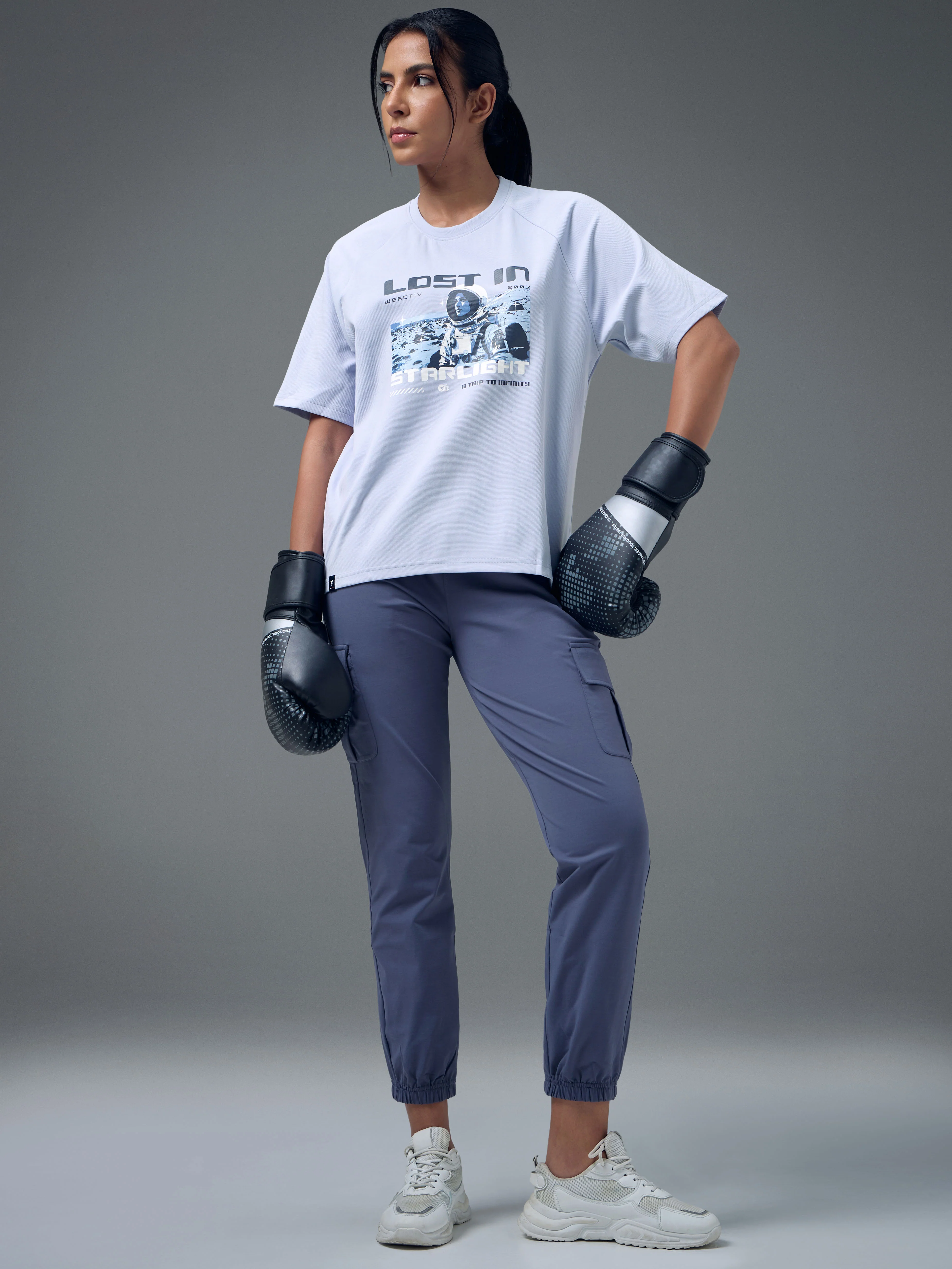 Women Printed Relaxed Fit Round Neck T-shirt with ELASTOPLUS - Image 4