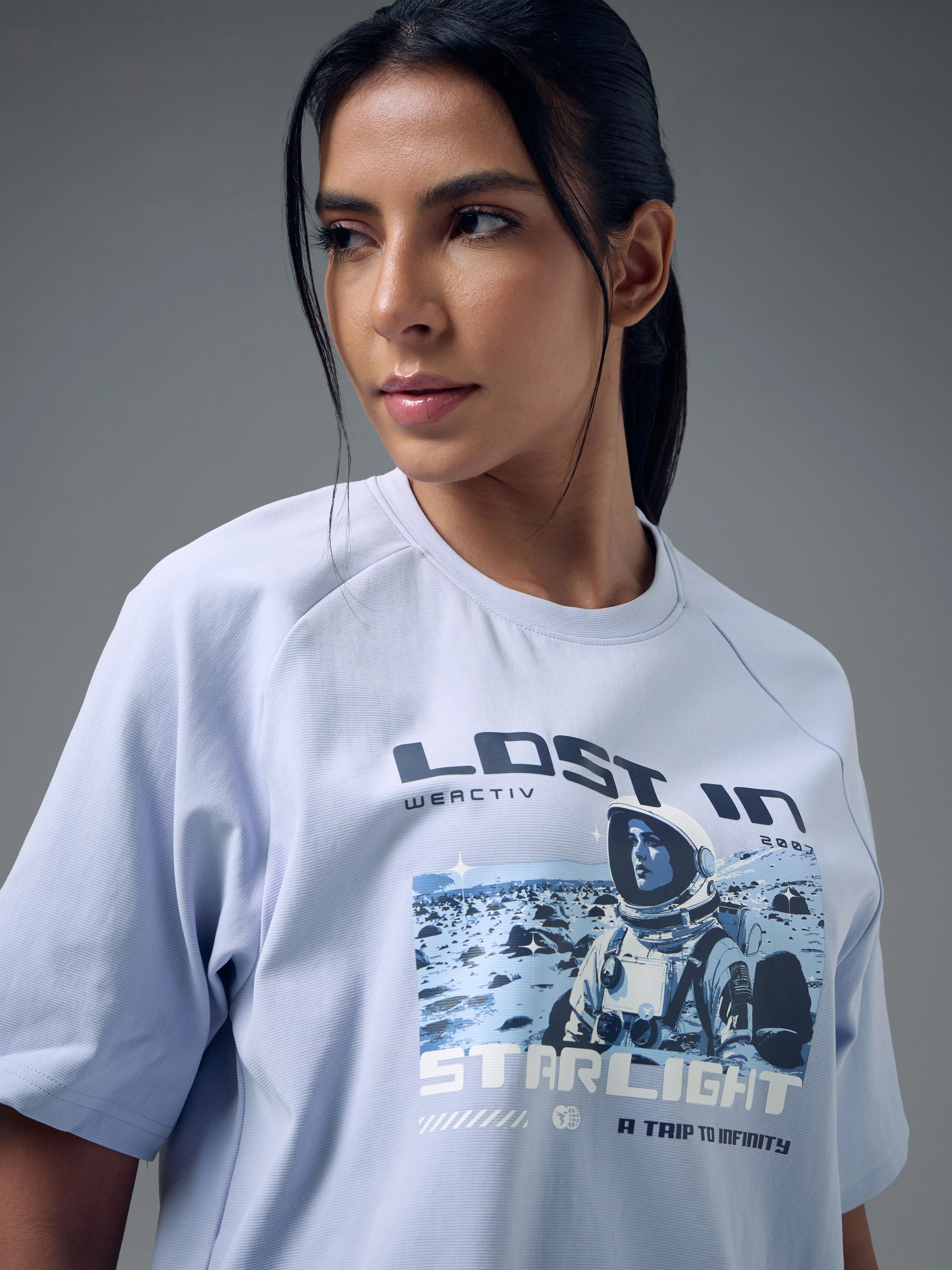 Women Printed Relaxed Fit Round Neck T-shirt with ELASTOPLUS - Image 6