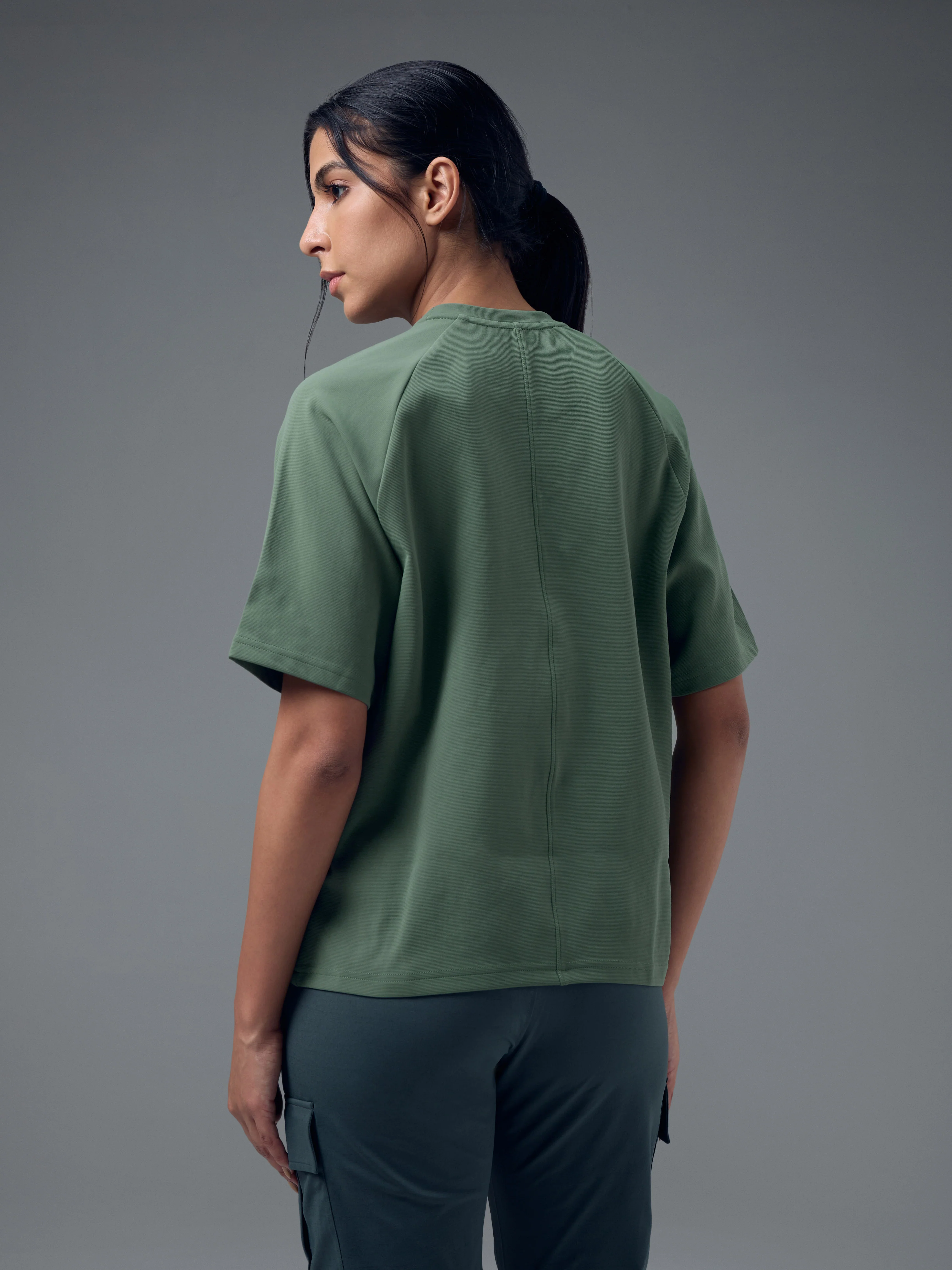 Women Printed Relaxed Fit Round Neck T-shirt with ELASTOPLUS - Image 3