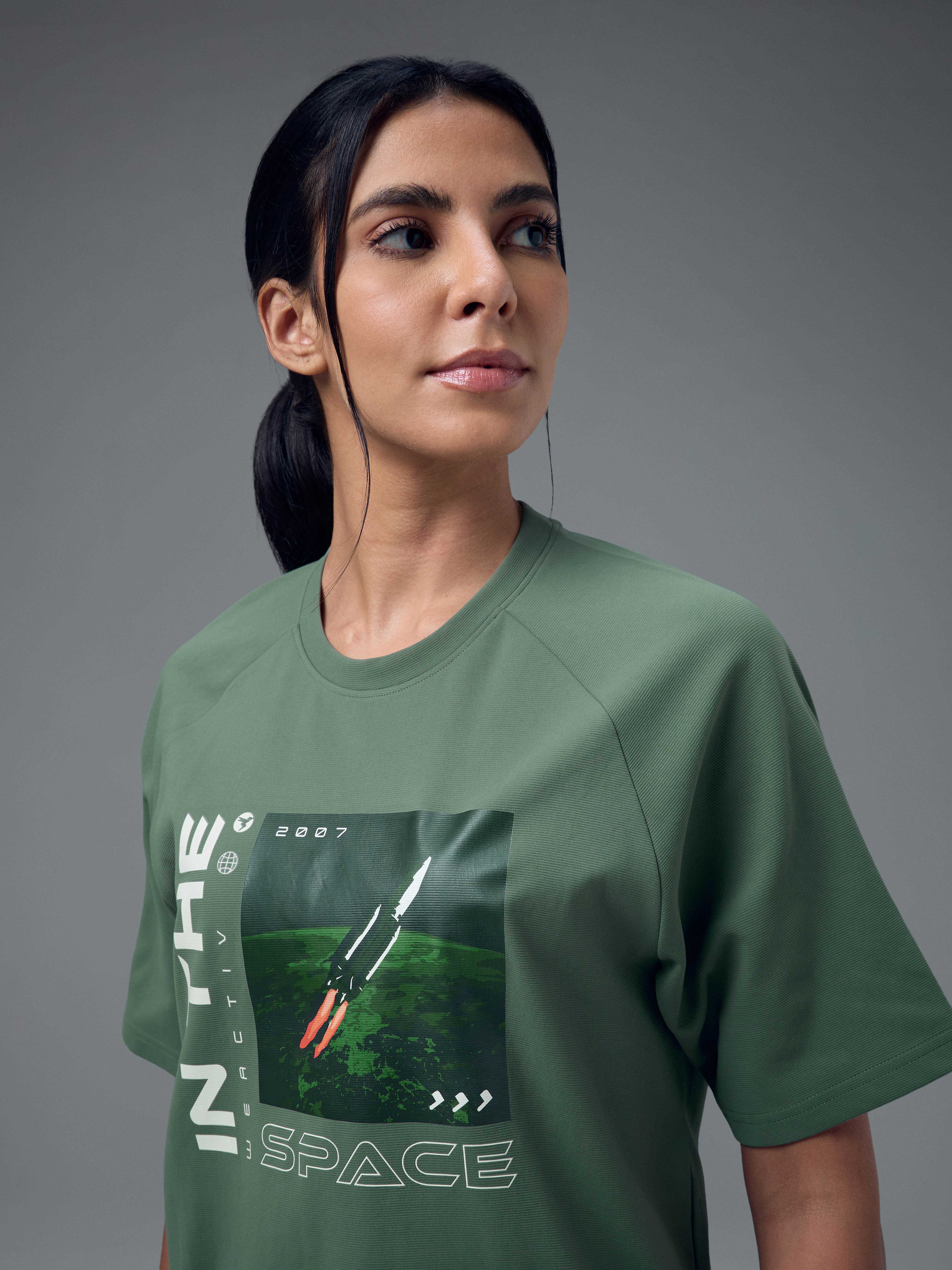 Women Printed Relaxed Fit Round Neck T-shirt with ELASTOPLUS - Image 6