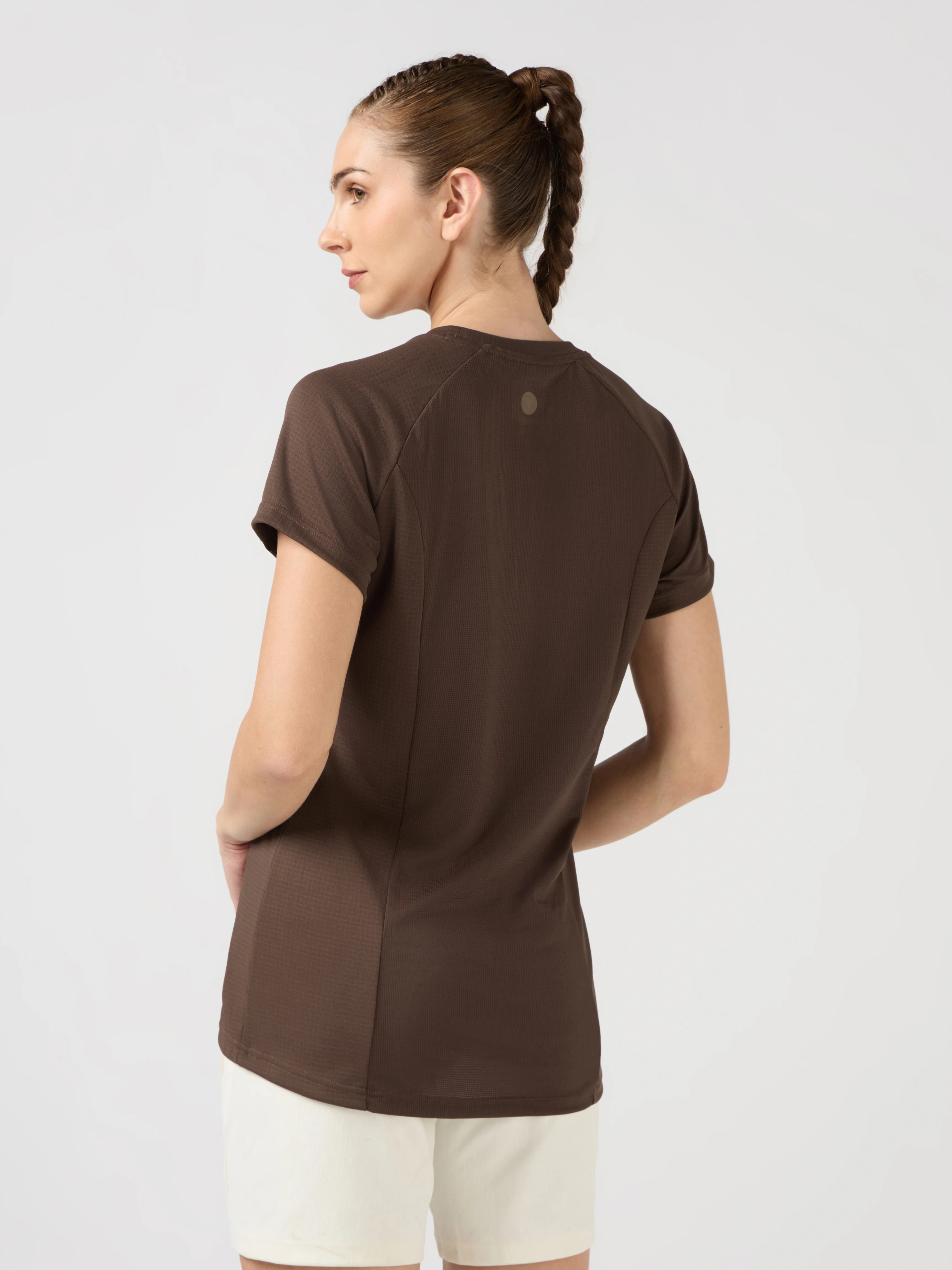 Women Printed Slim Fit Round Neck Sports Tee  with TECHNOCOOL+ - Image 3