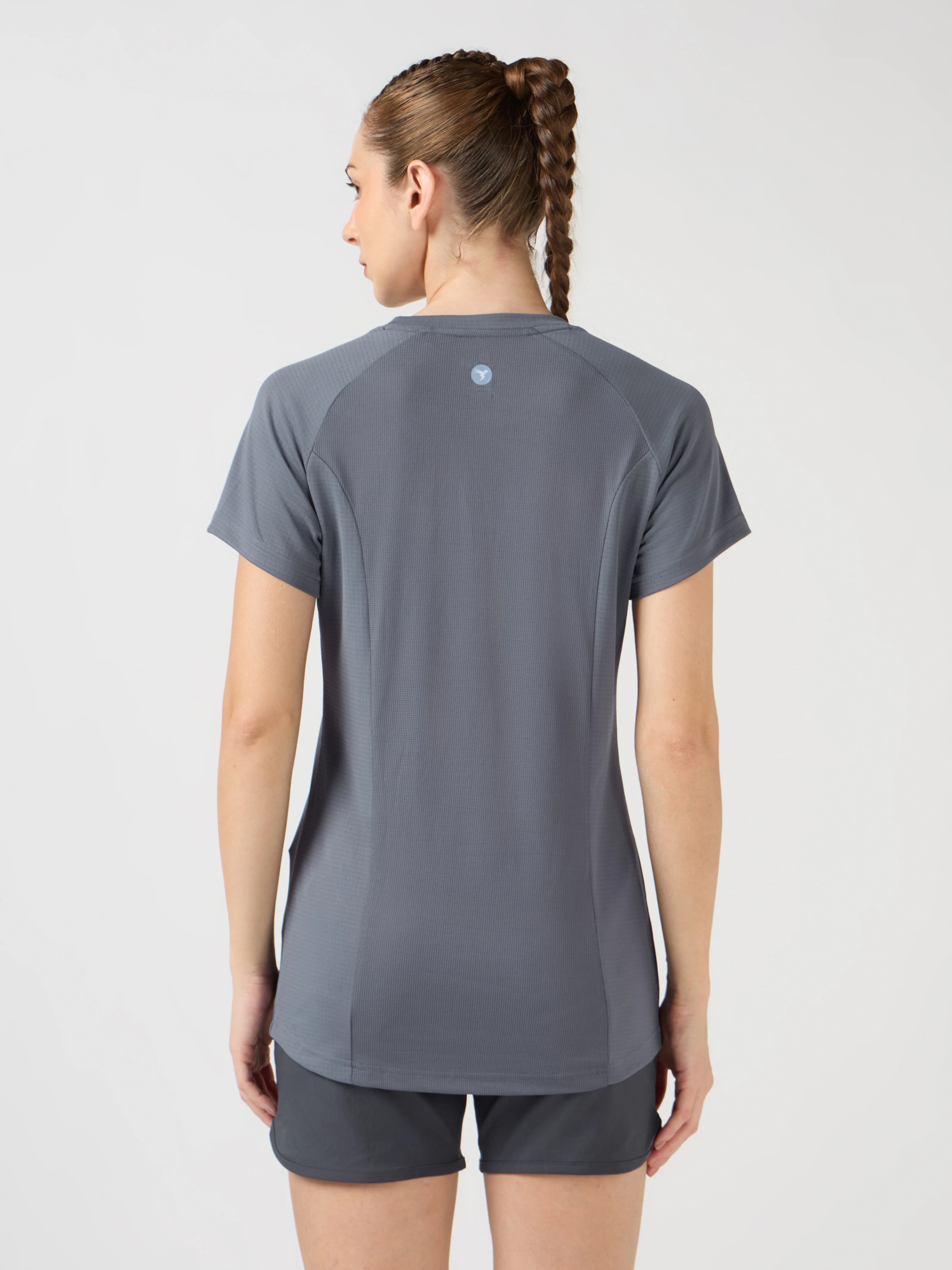 Women Printed Slim Fit Round Neck Sports Tee  with TECHNOCOOL+ - Image 3