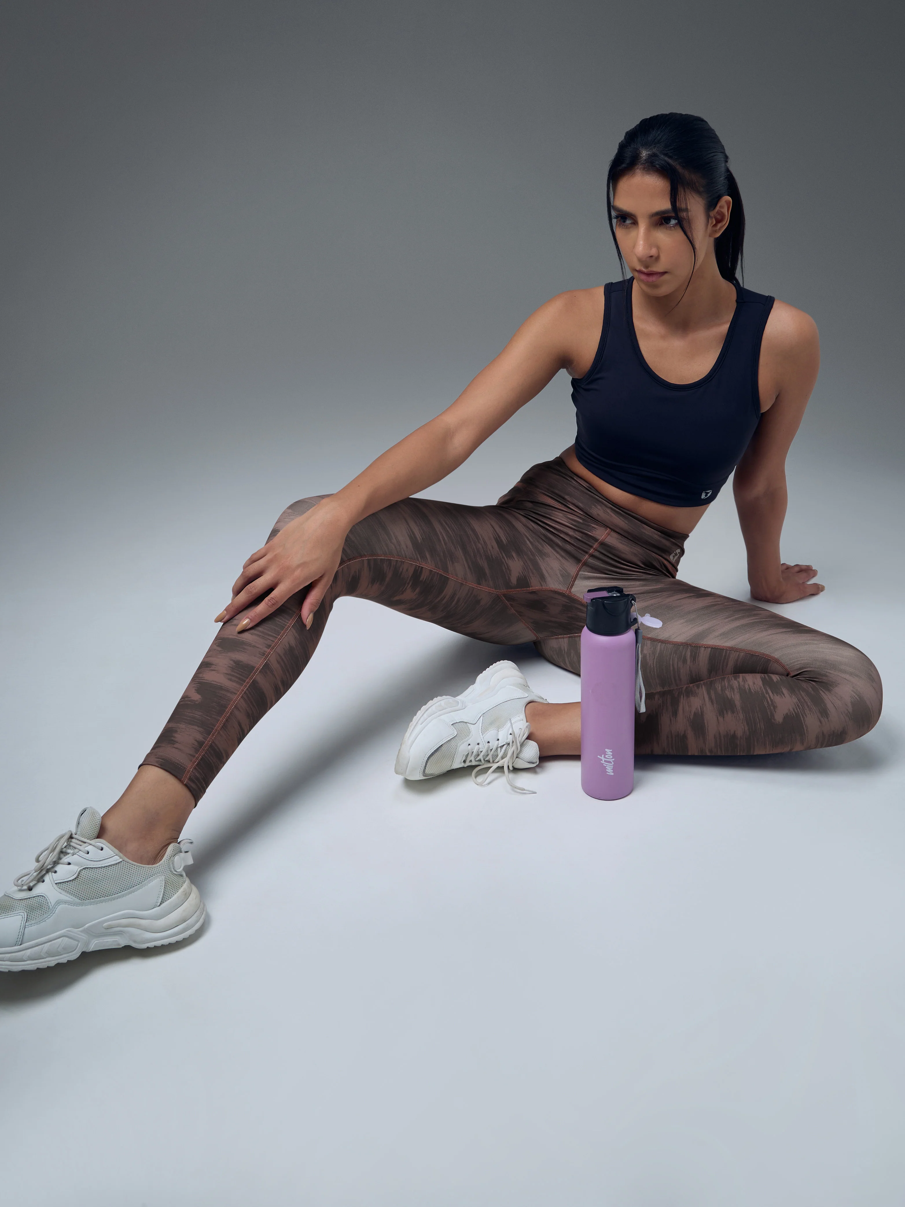 Women Printed Slim Fit Tights with ELASTO PLUS - Image 3