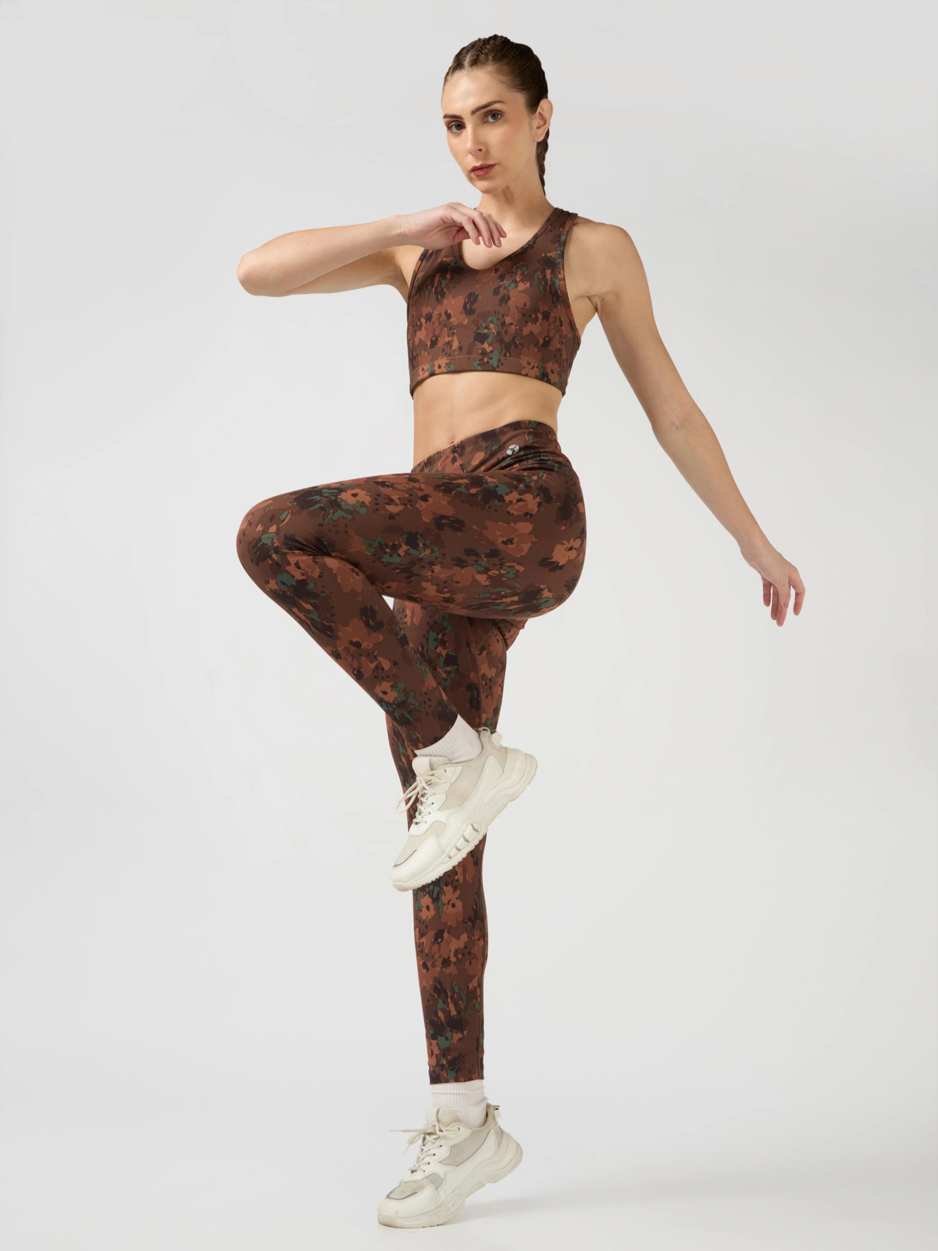 Women Printed Slim Fit Tights with ELASTO PLUS - Image 5