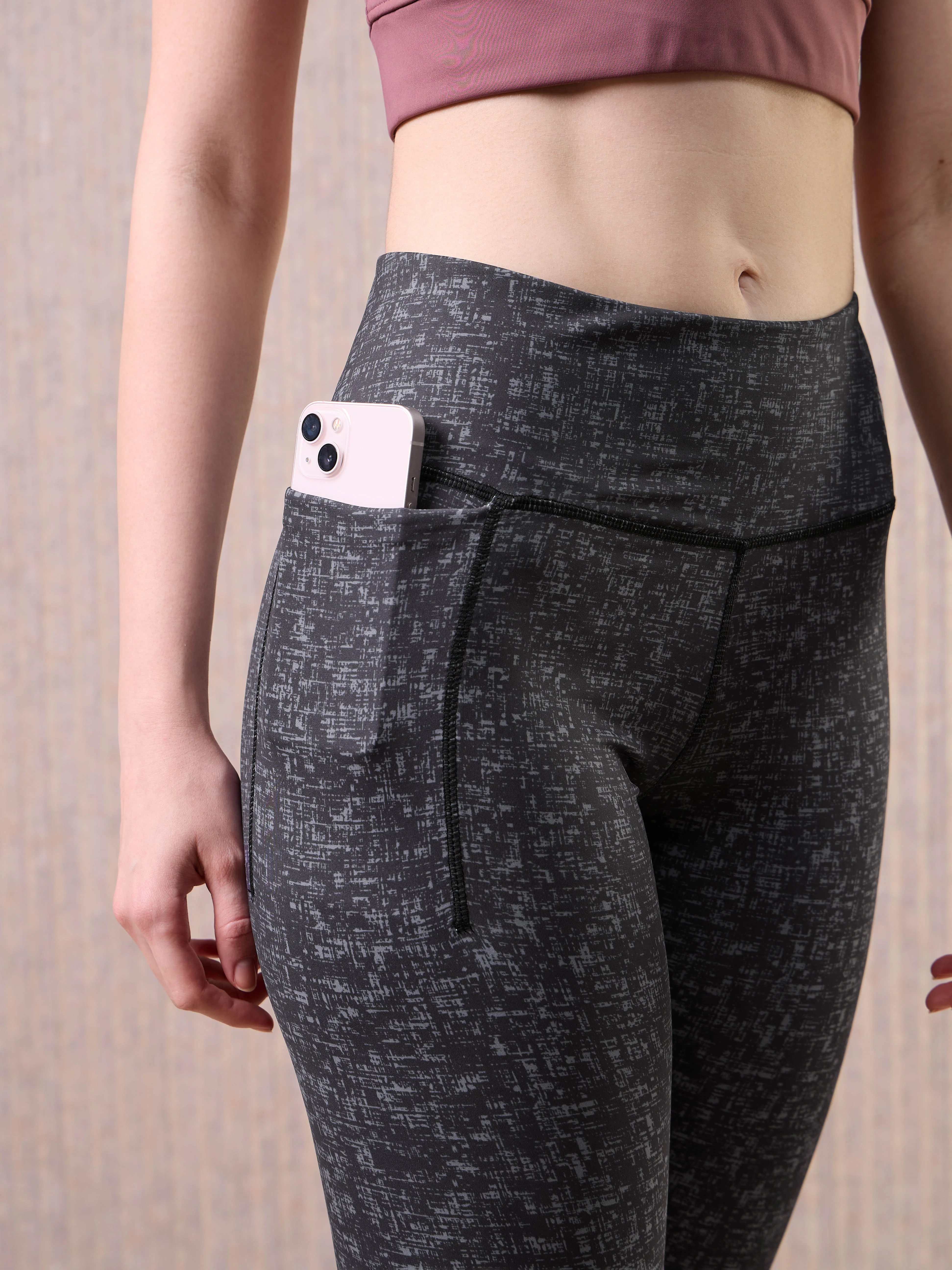Women Printed Slim Fit Tights with ELASTO PLUS - Image 7