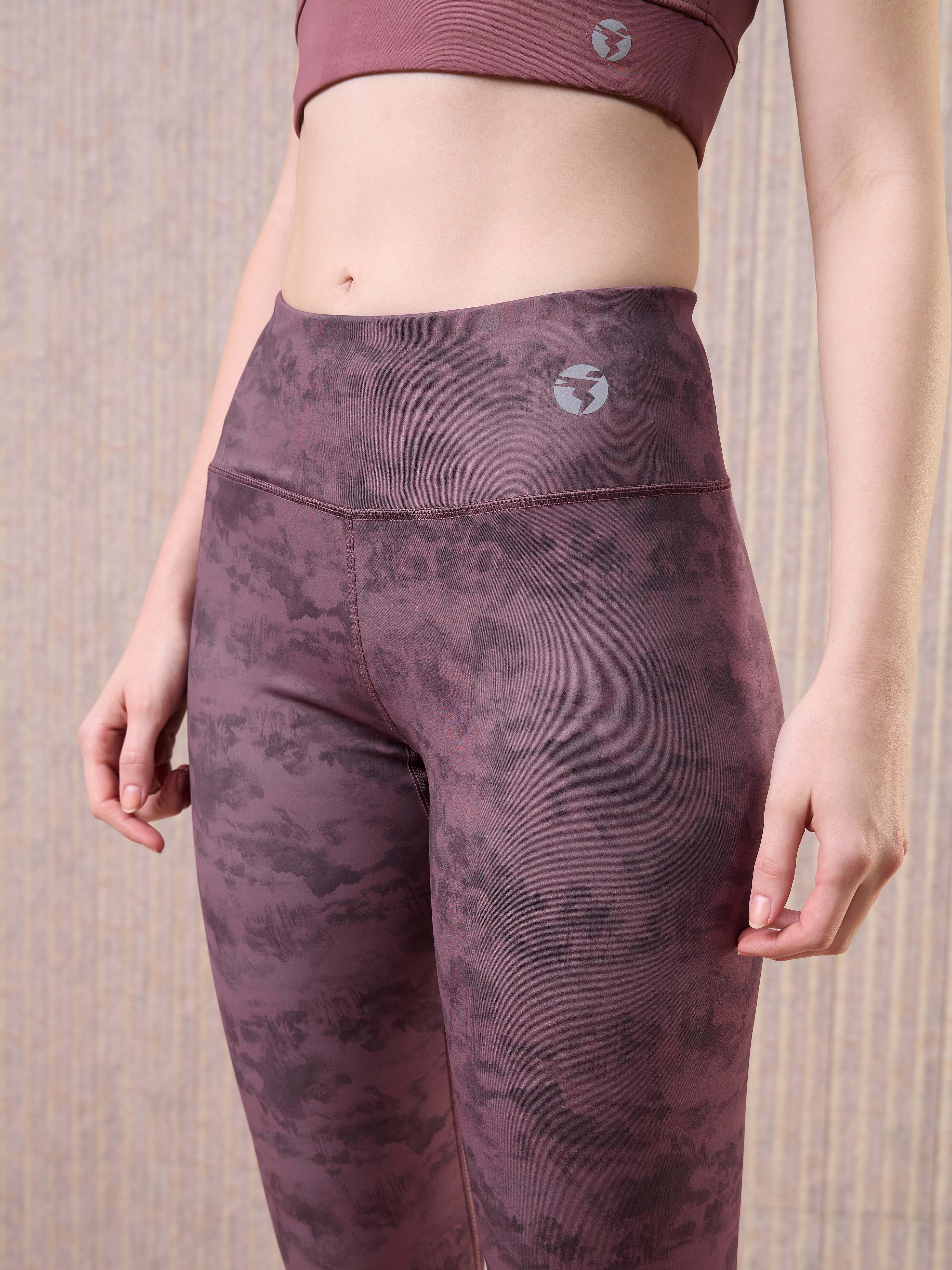 Women Printed Slim Fit Tights with ELASTO PLUS - Image 5
