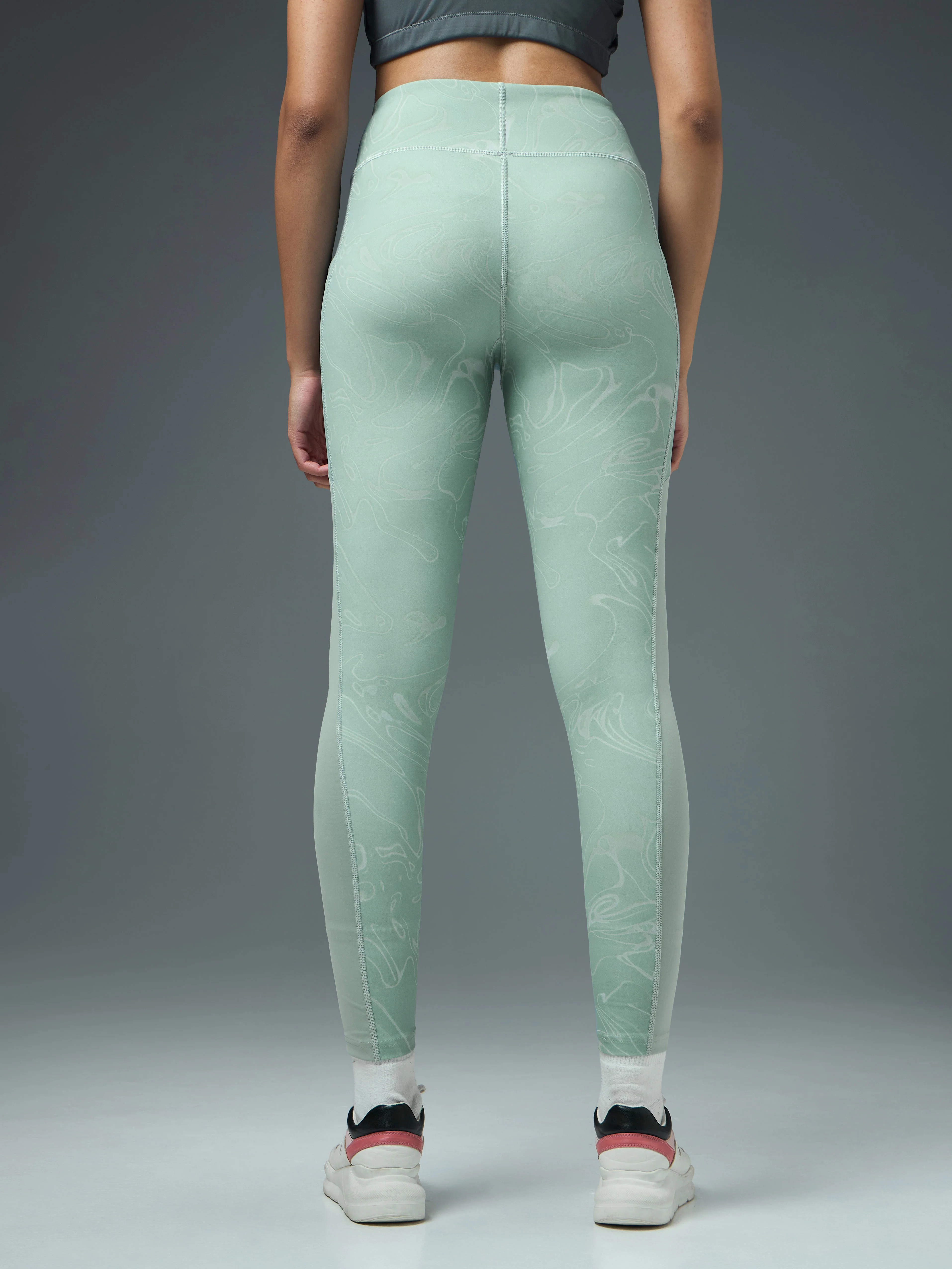 Women Printed Slim Fit Tights with ELASTO PLUS - Image 3