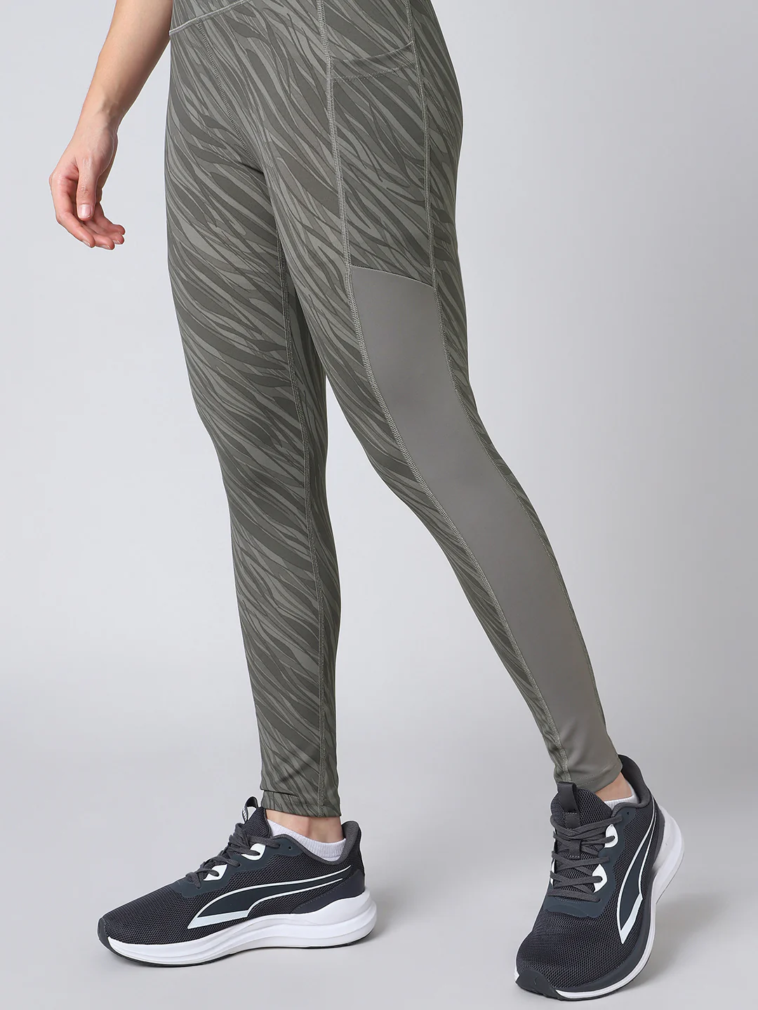 Women Printed Slim Fit Tights with ELASTO PLUS - Image 7