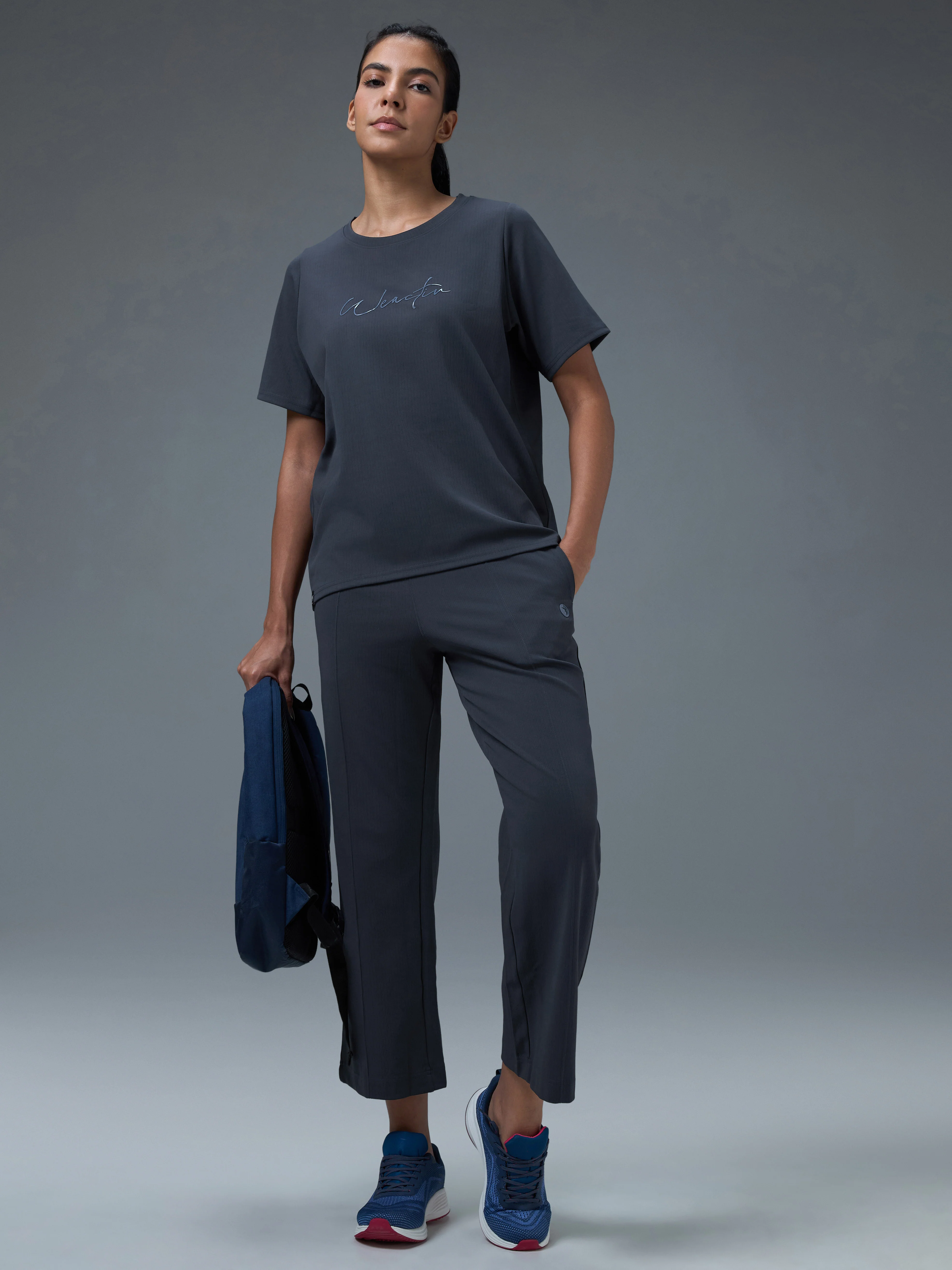 Women Relaxed Fit Sports Co-ord Set with ELASTO PLUS