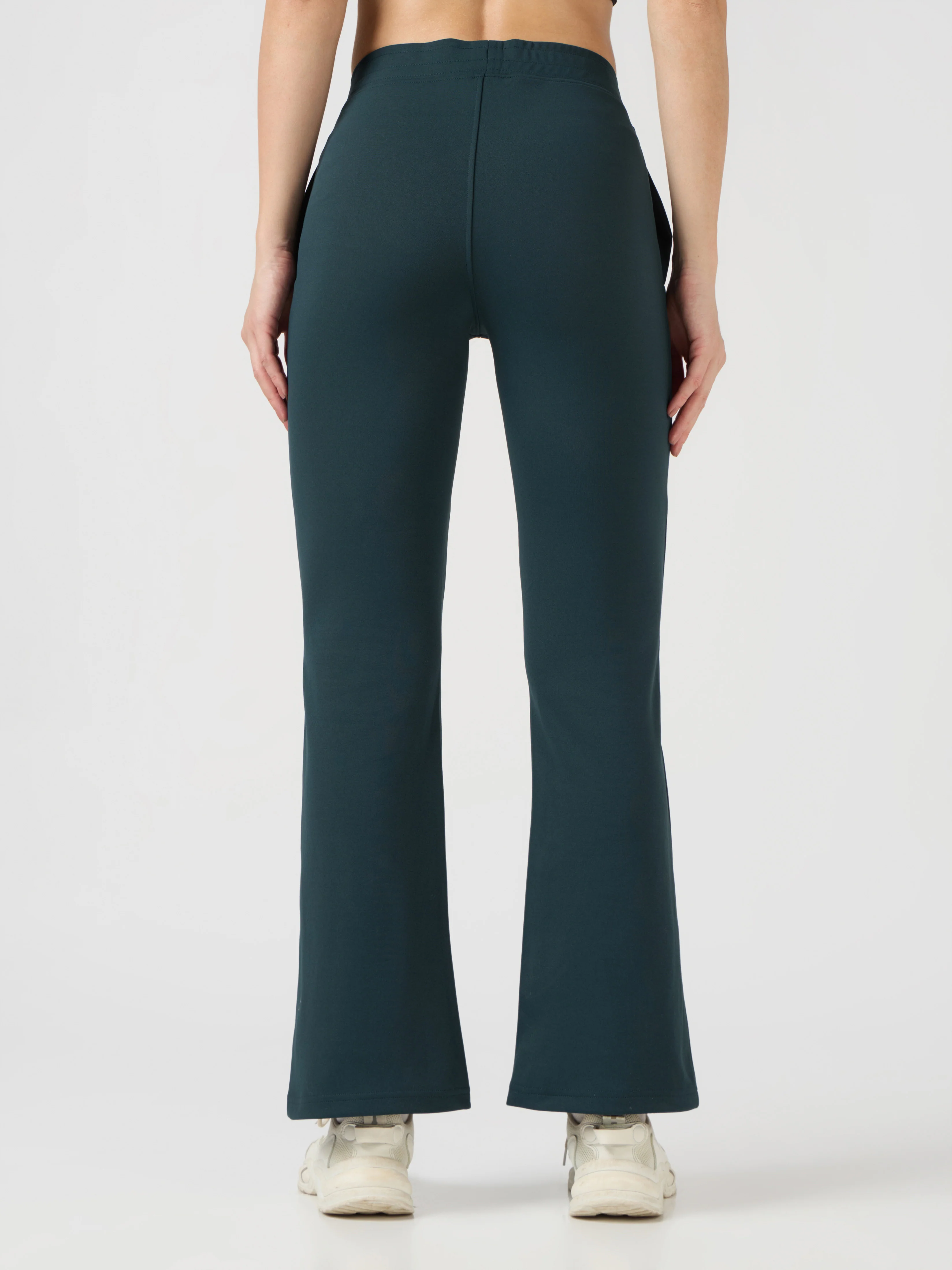 Women Solid Fit & Flare Pants with ELASTO PLUS - Image 3
