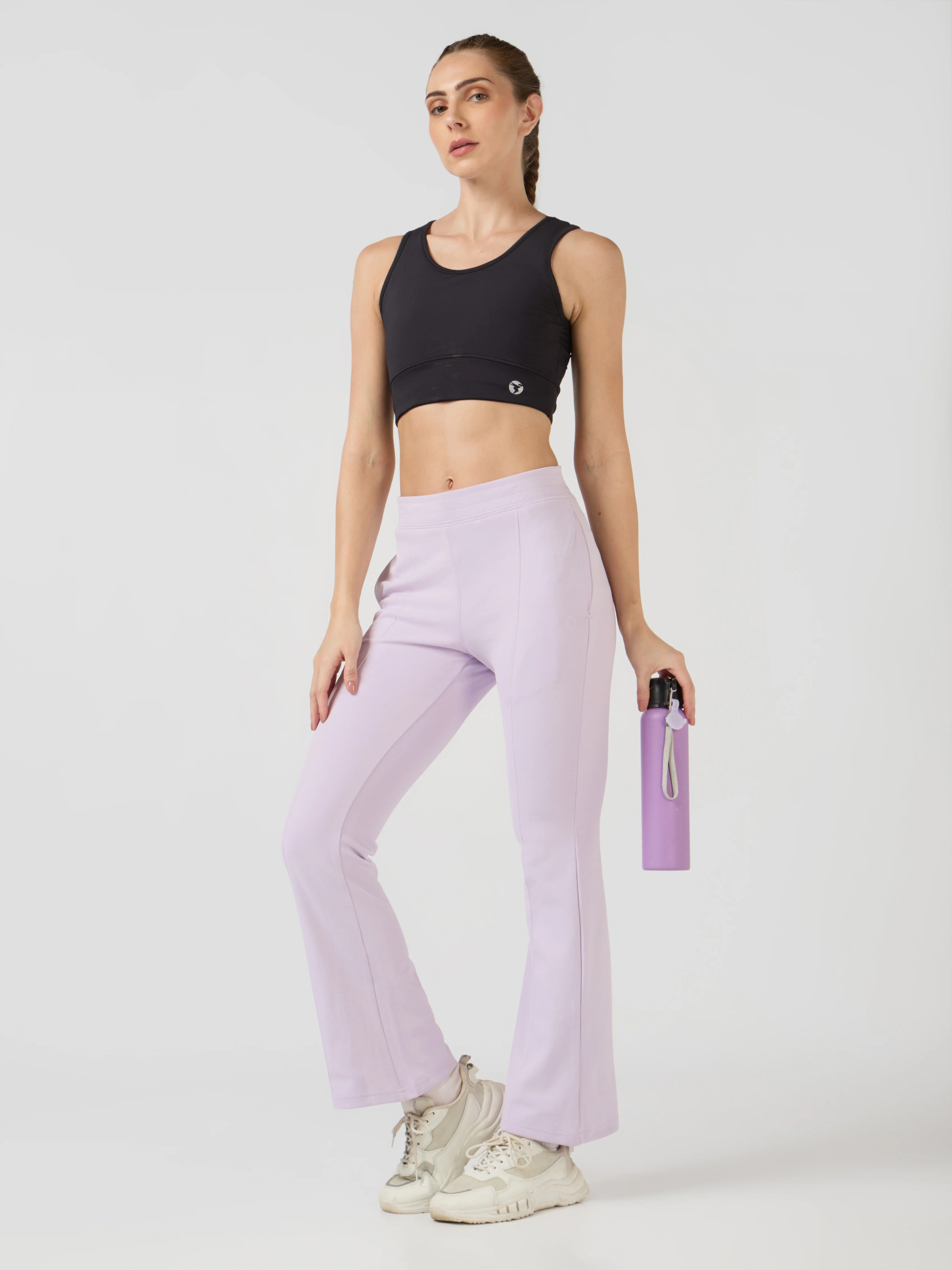 Women Solid Fit & Flare Pants with ELASTO PLUS - Image 6
