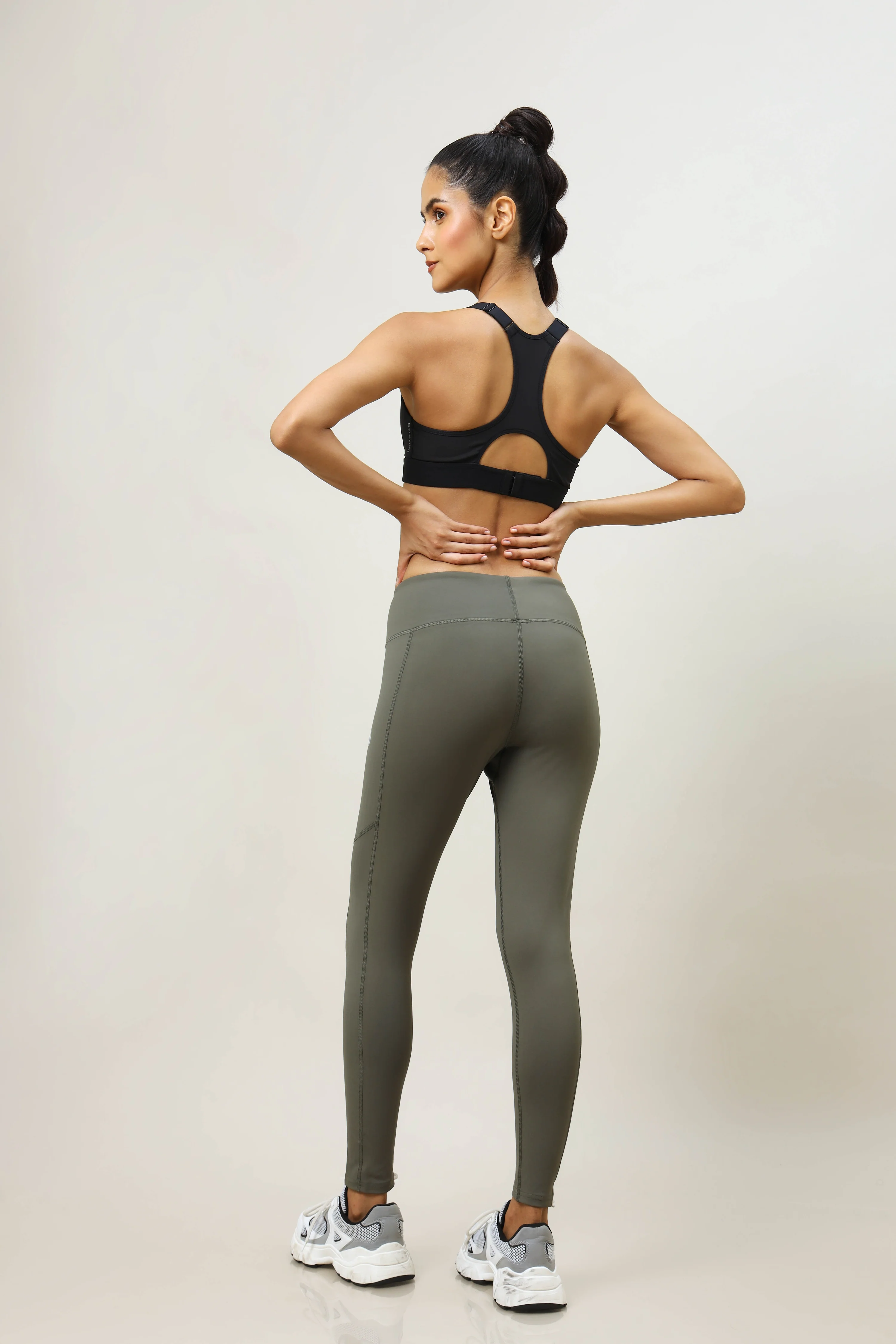 Women Solid Slim Fit Tights with ELASTO LITE - Image 3