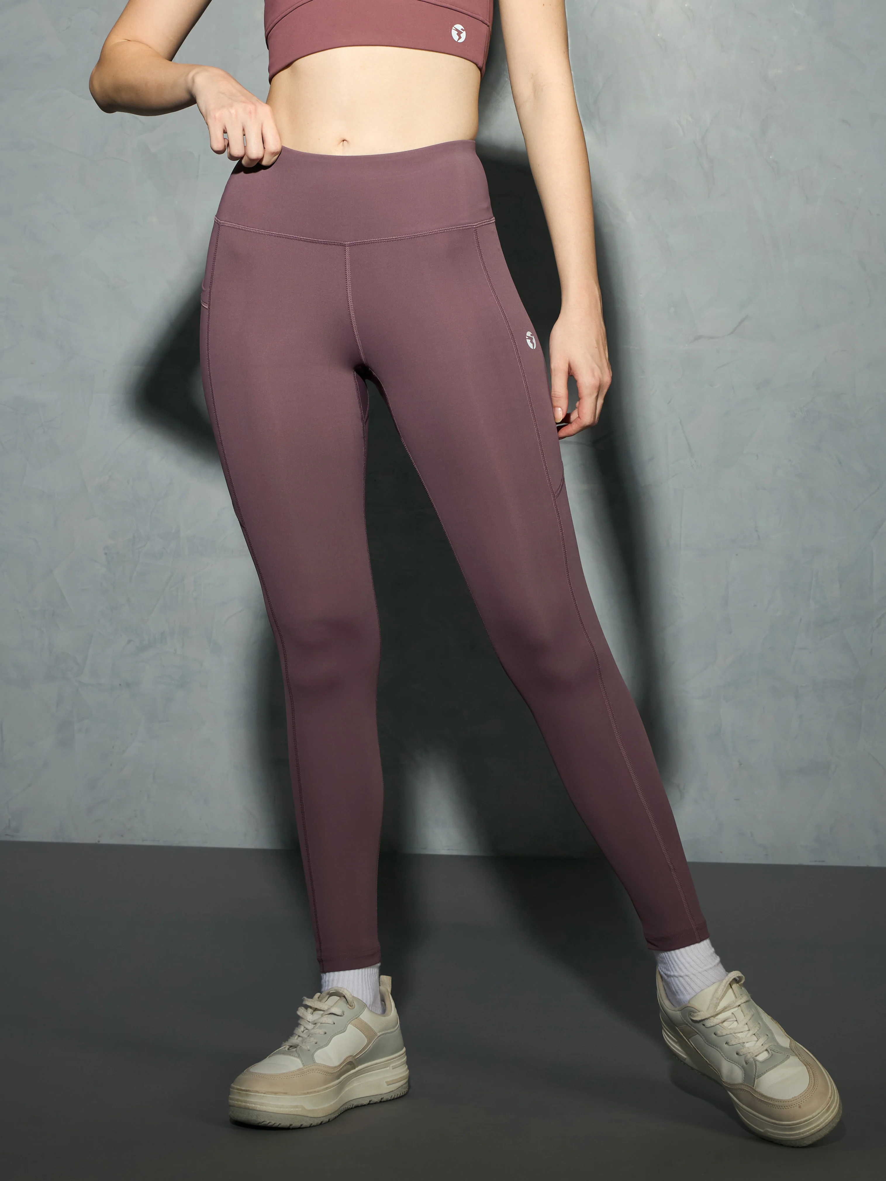 Women Solid Slim Fit Tights with ELASTO LITE - Image 2