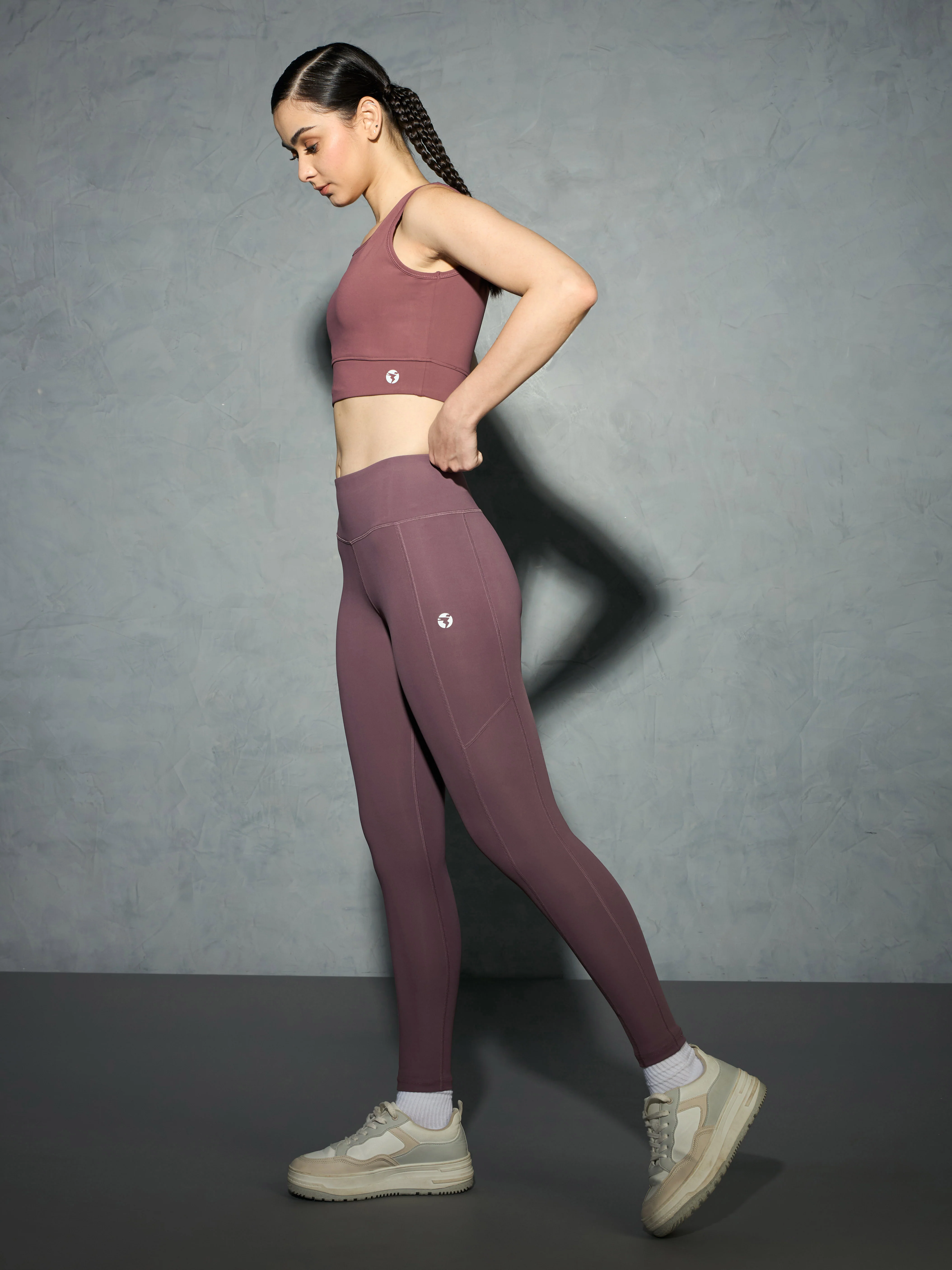 Women Solid Slim Fit Tights with ELASTO LITE - Image 4