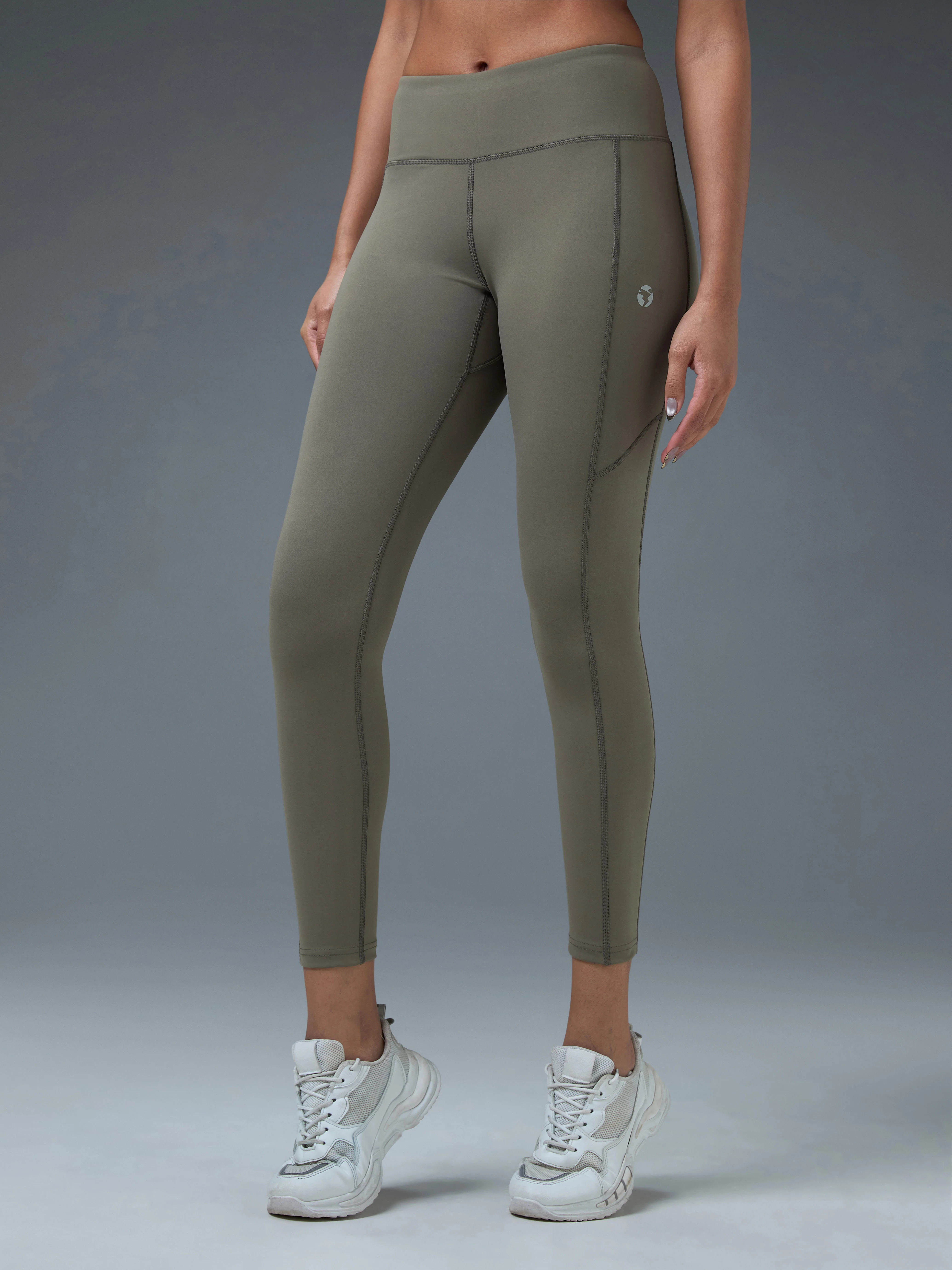 Women Solid Slim Fit Tights with ELASTO LITE - Image 3