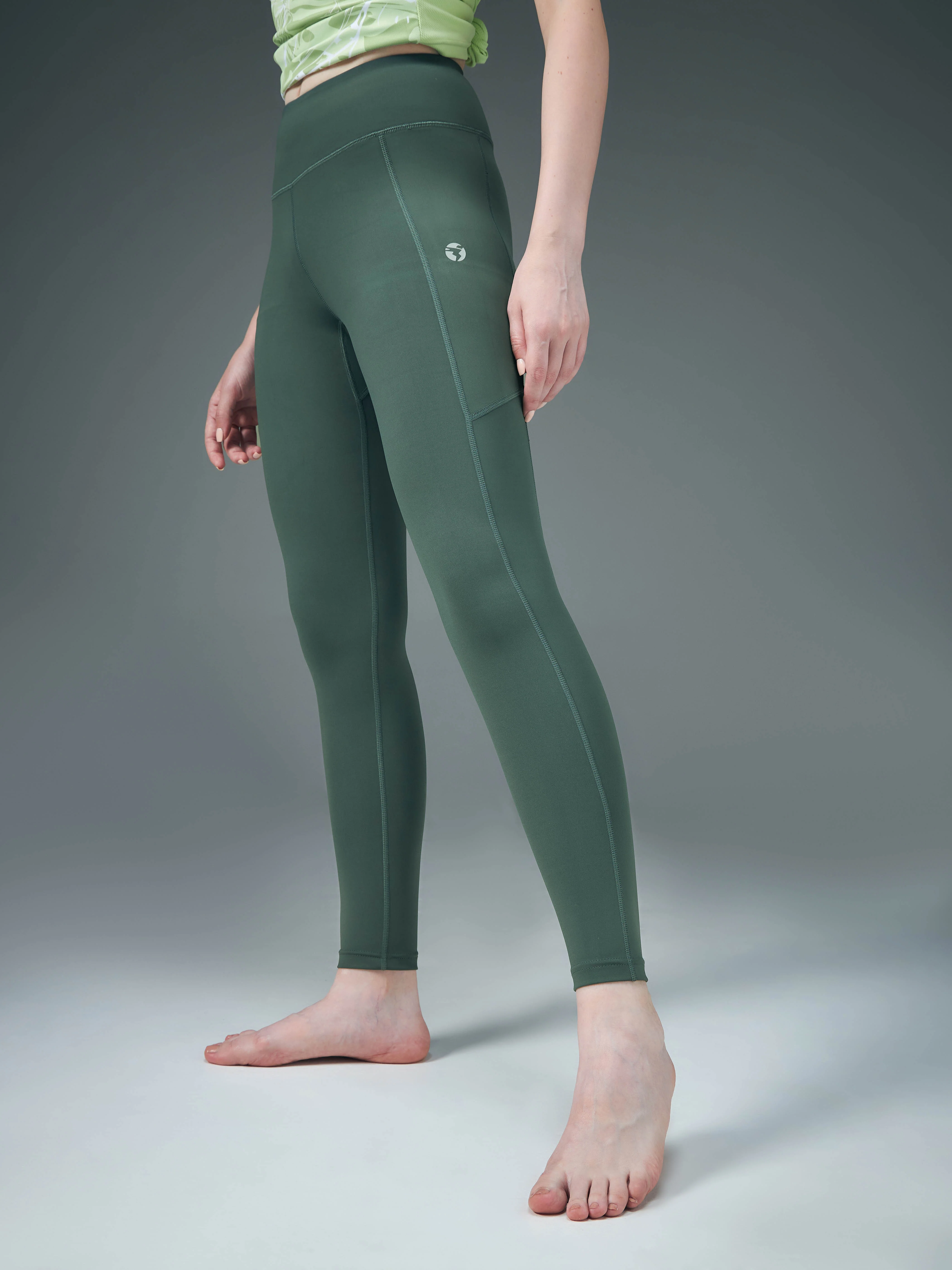 Women Solid Slim Fit Tights with ELASTO LITE - Image 4