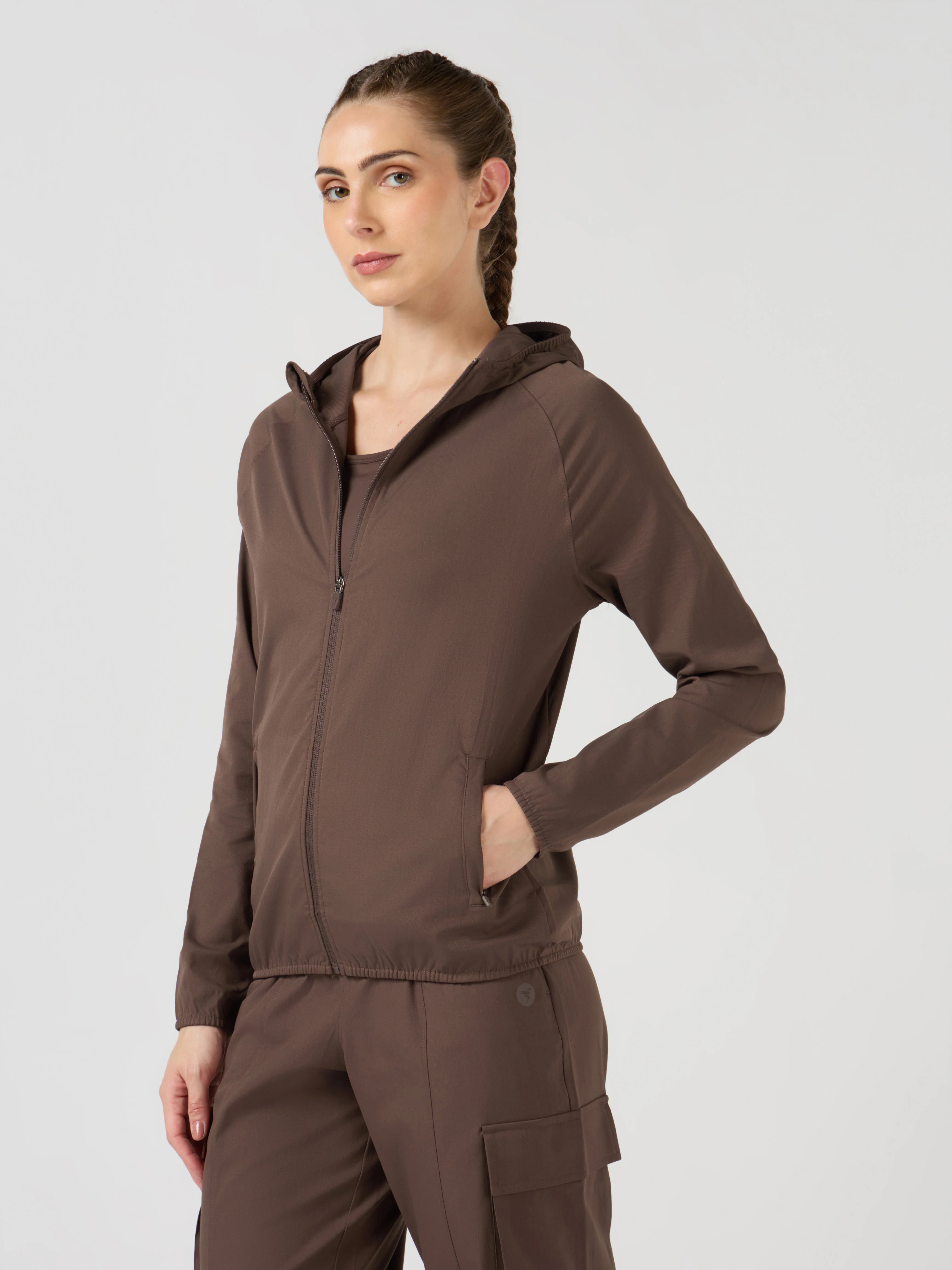 Women Slim Fit Hooded Jacket with TECHNOWARM+ - Image 4