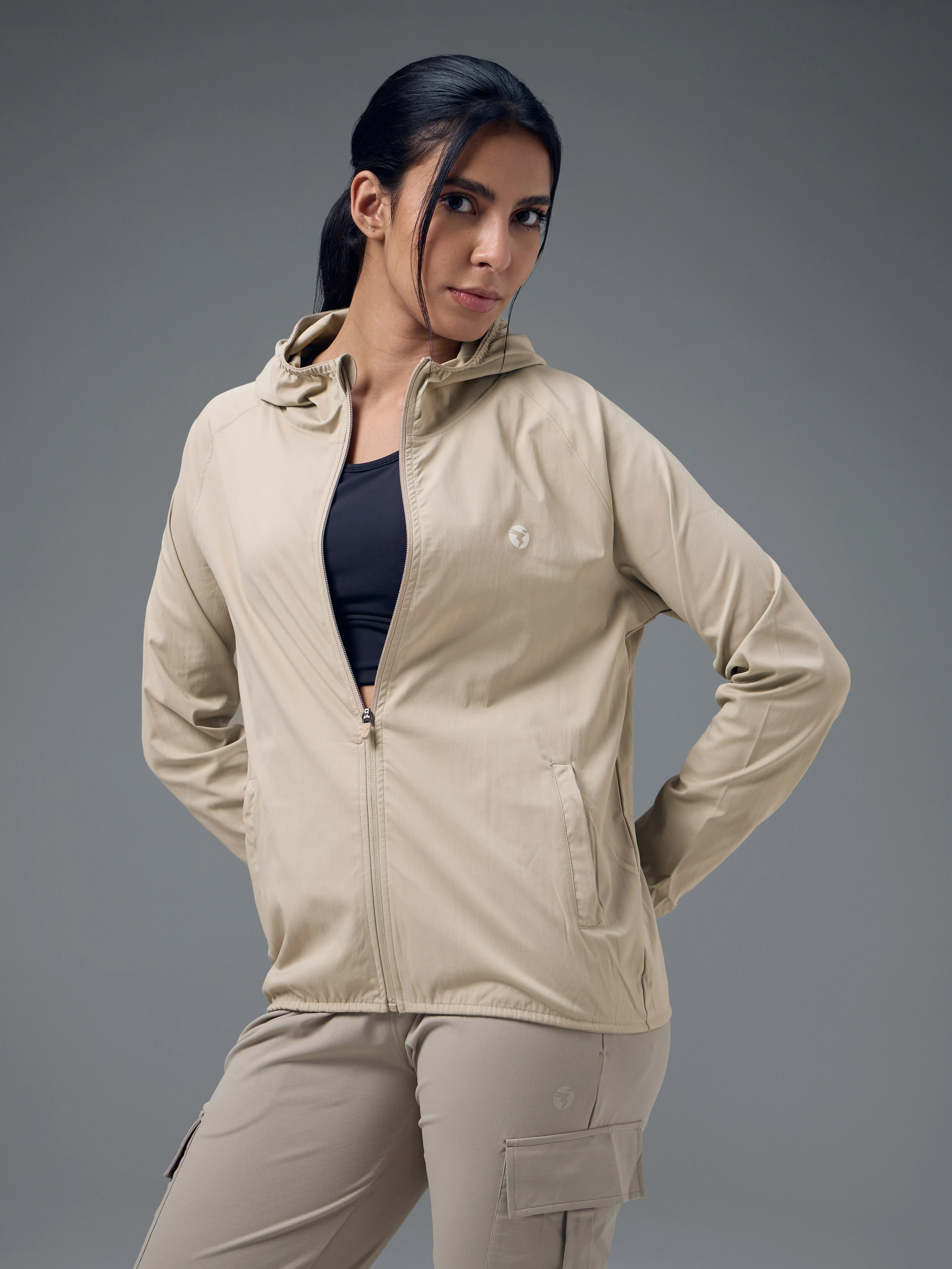 Women Slim Fit Hooded Jacket with TECHNOWARM+ - Image 2