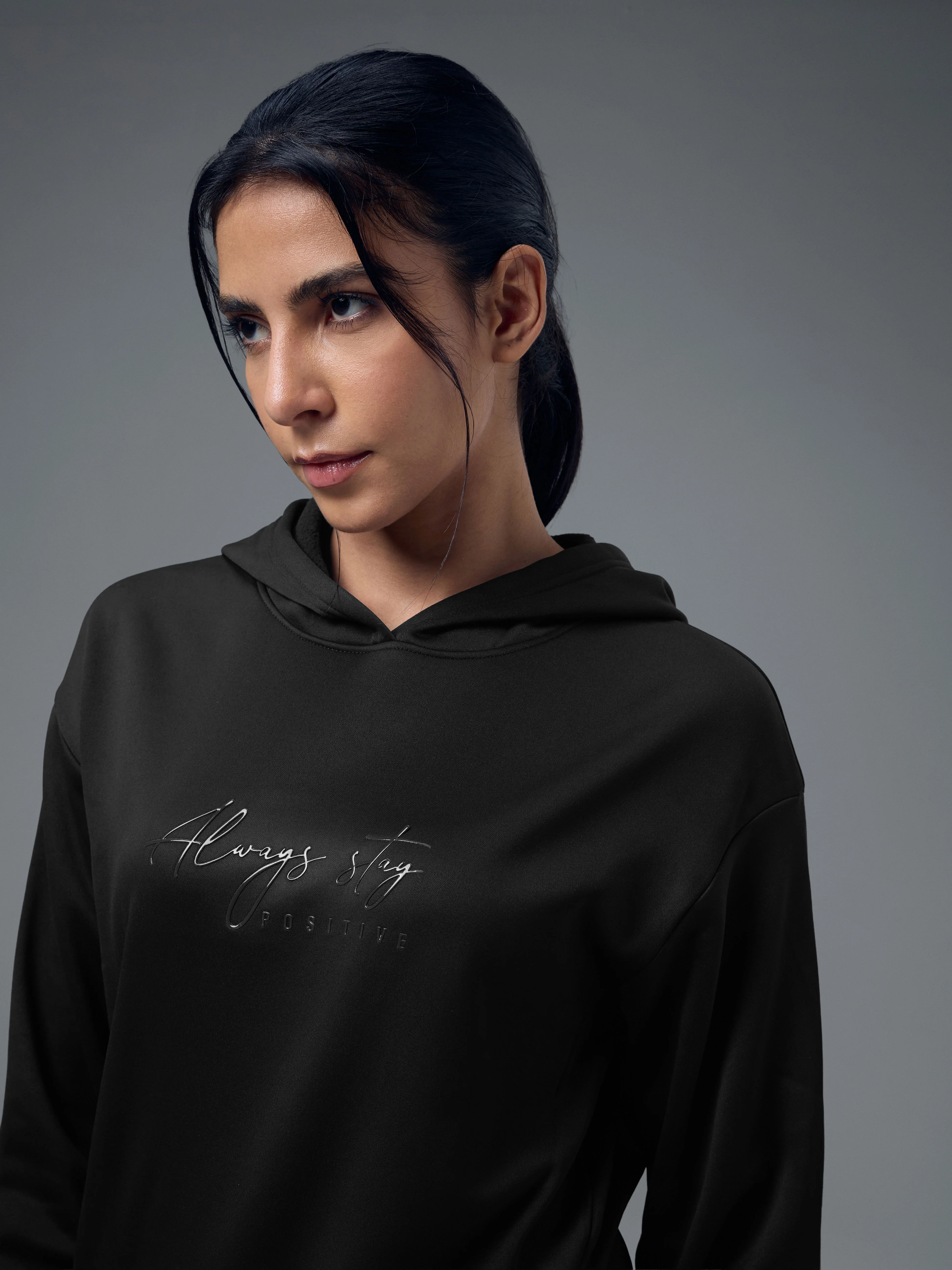 Women Slim Fit Hooded Sports Sweatshirt with TECHNOWARM+ - Image 6