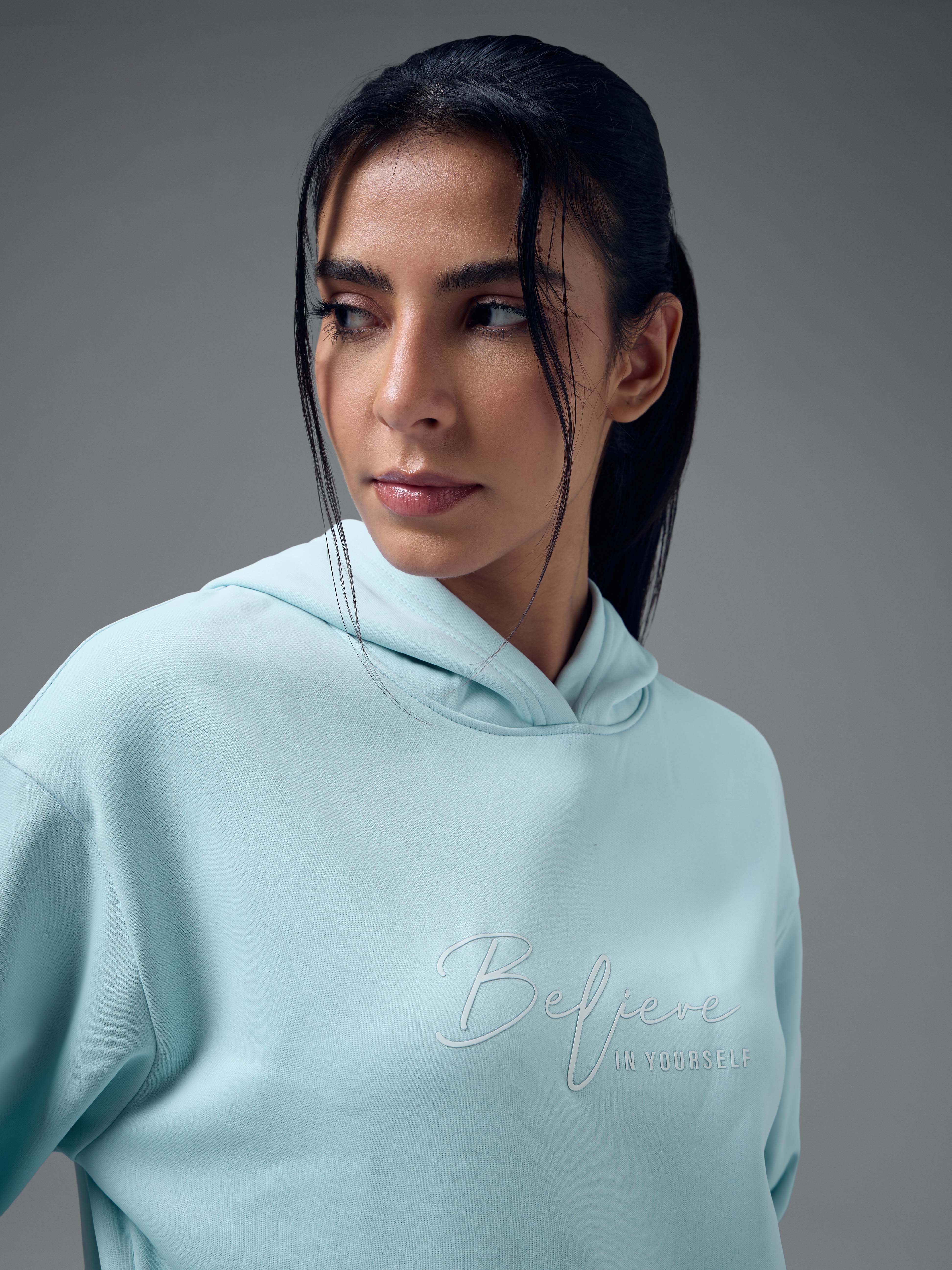 Women Slim Fit Hooded Sports Sweatshirt with TECHNOWARM+ - Image 6