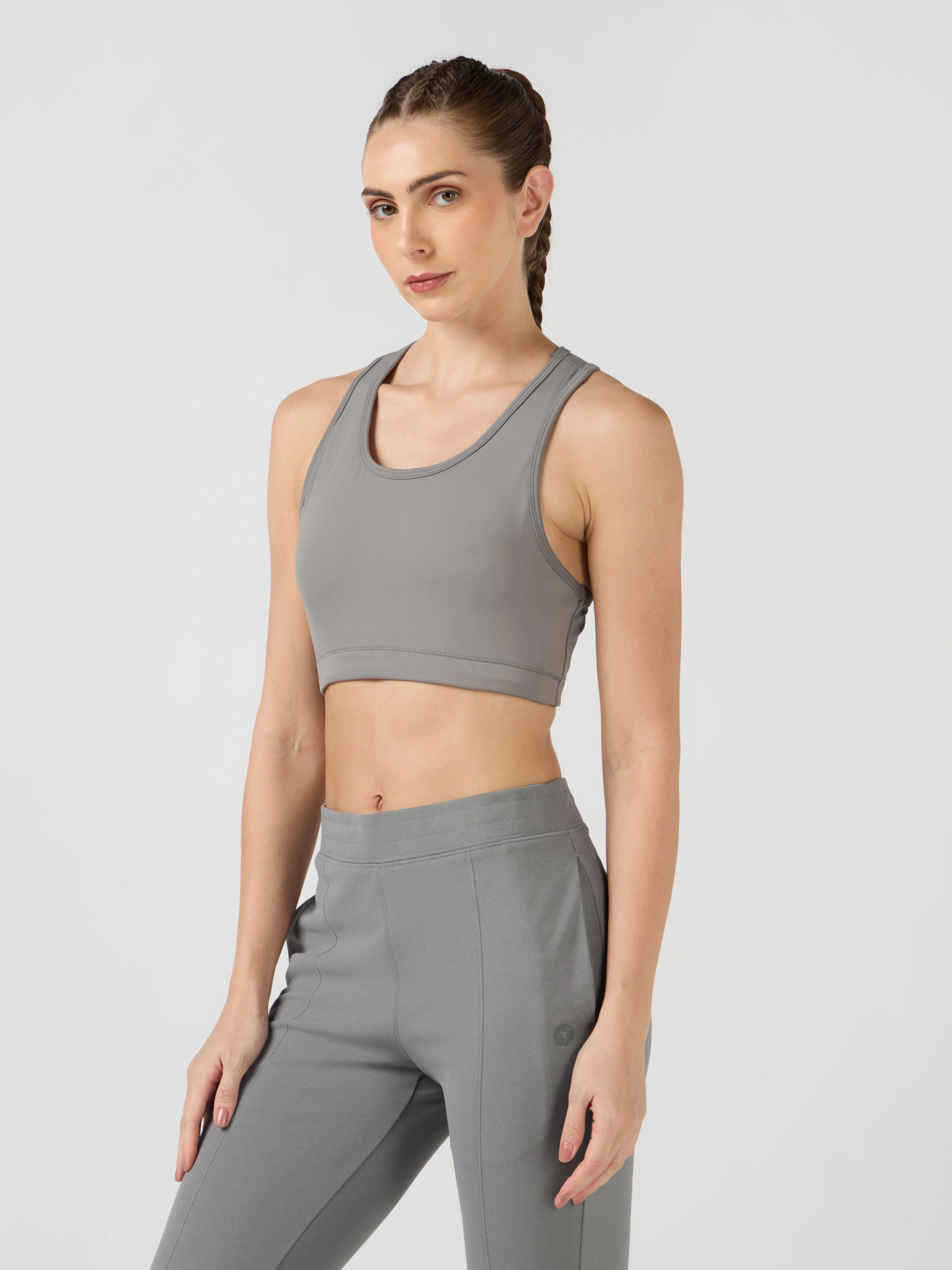 Women Slim Fit Scoop Neck Sports Bra with ELASTO PLUS for Training - Image 3