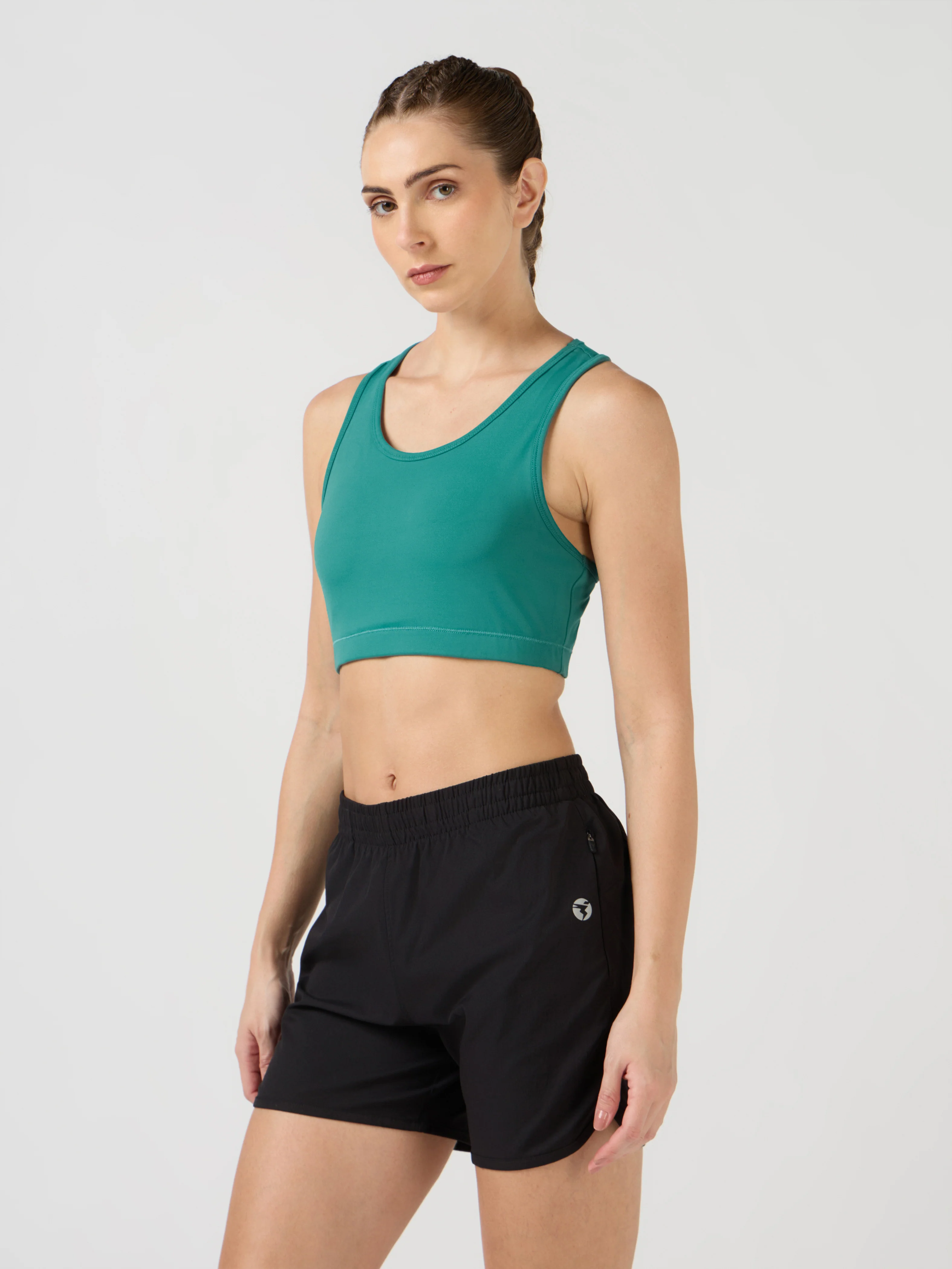 Women Slim Fit Scoop Neck Sports Bra with ELASTO PLUS for Training - Image 4