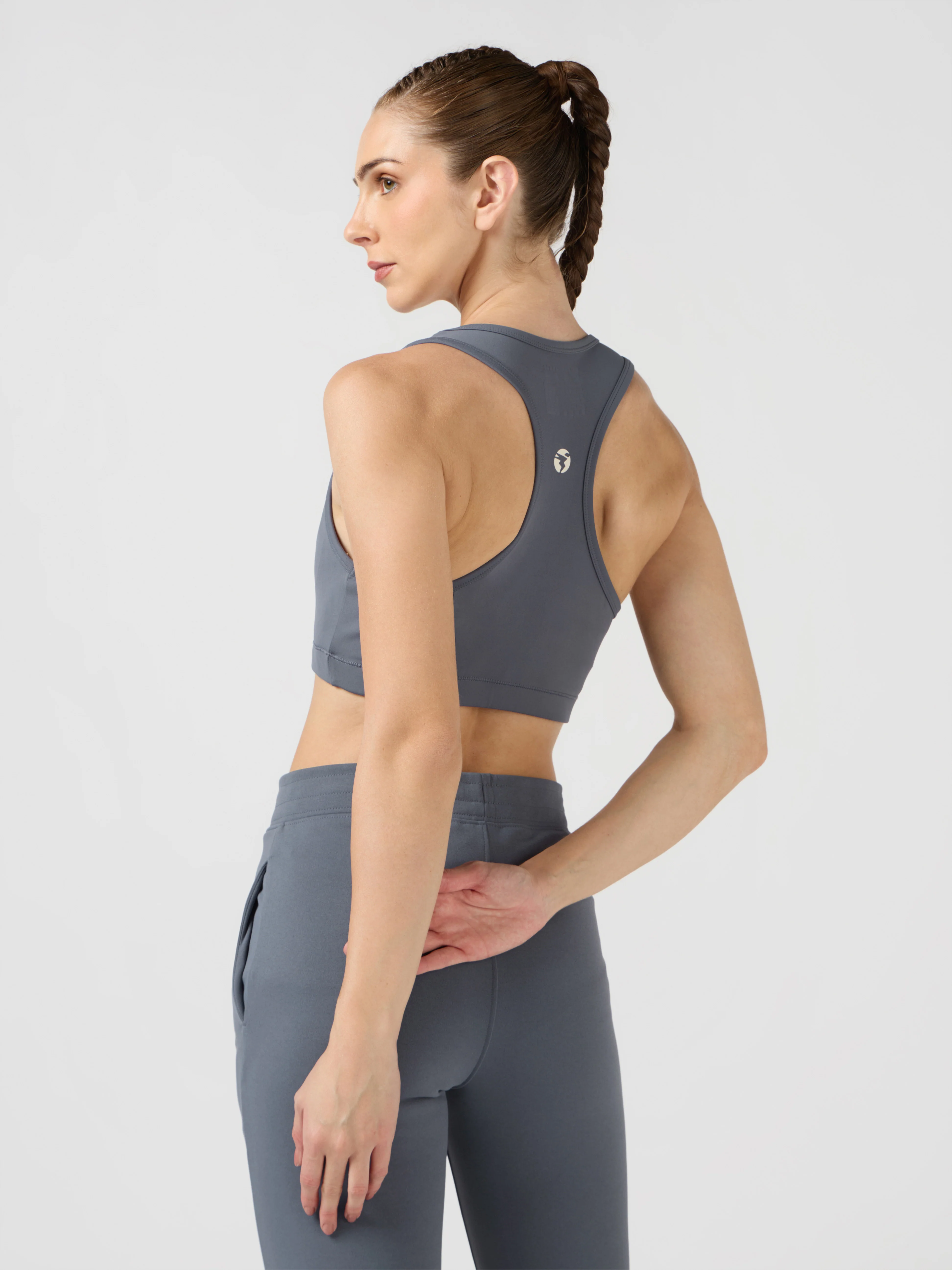 Women Slim Fit Scoop Neck Sports Bra with ELASTO PLUS for Training - Image 3