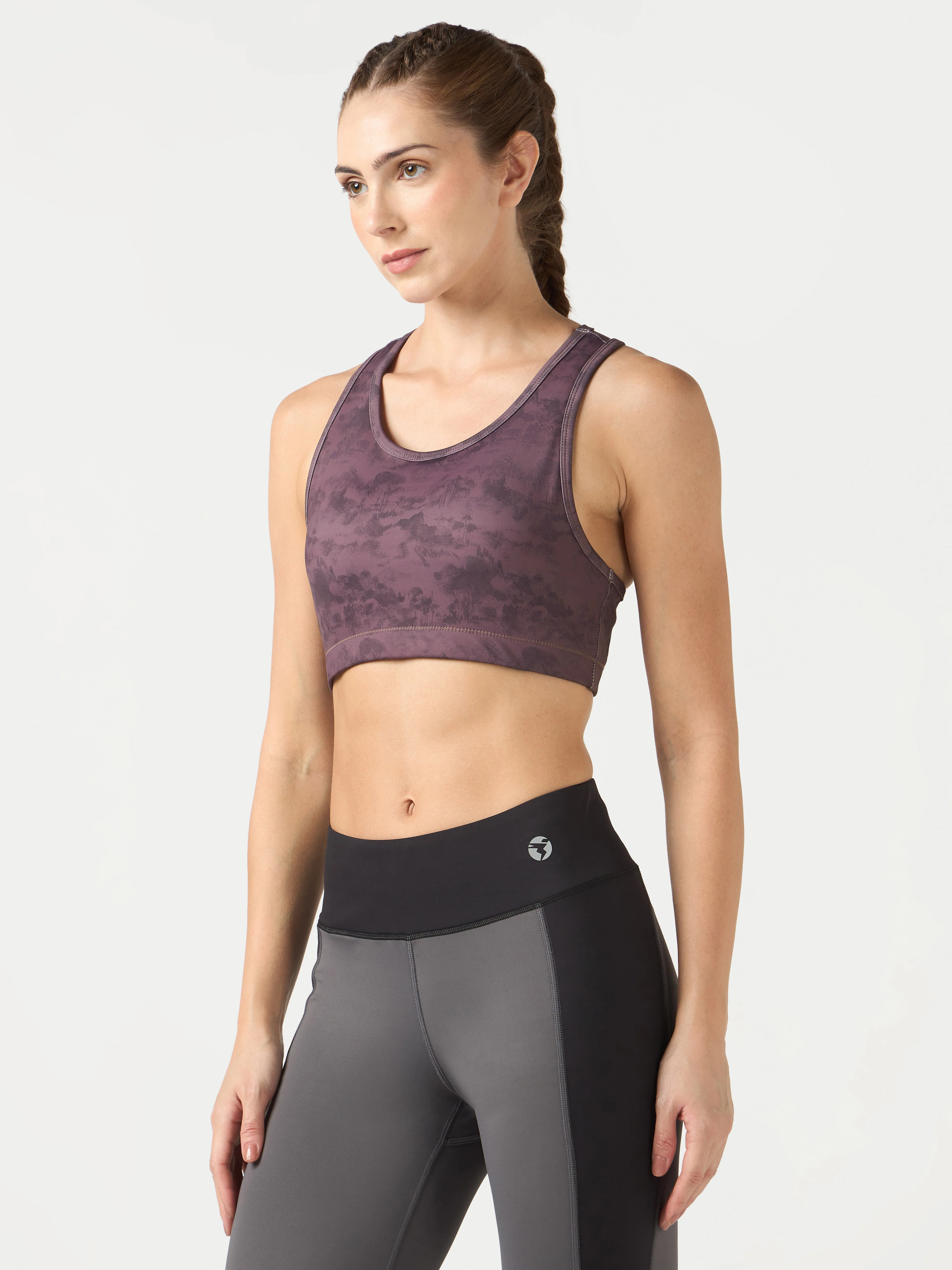 Women Slim Fit Scoop Neck Sports Bra with ELASTO PLUS - Image 2