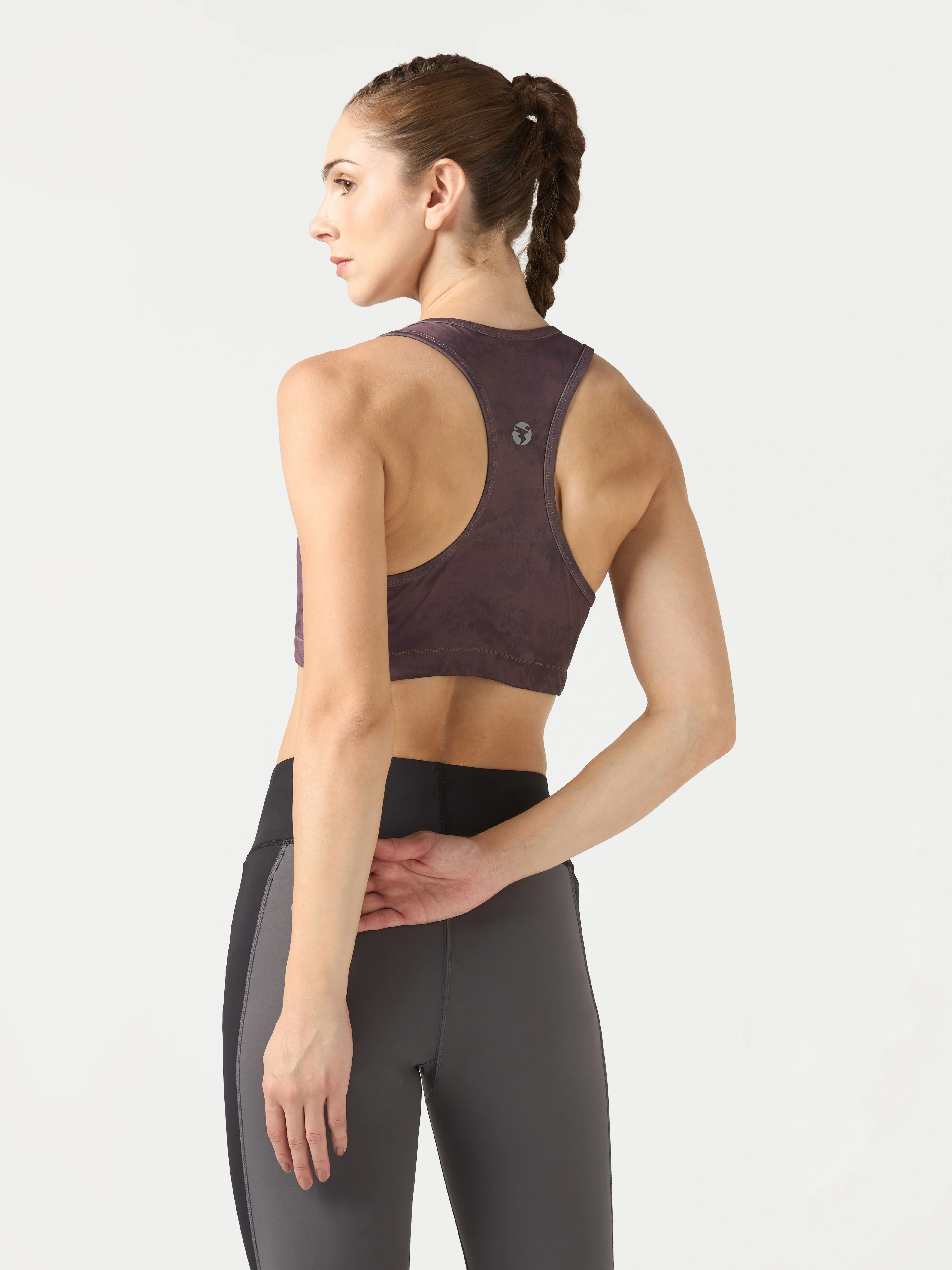 Women Slim Fit Scoop Neck Sports Bra with ELASTO PLUS - Image 3