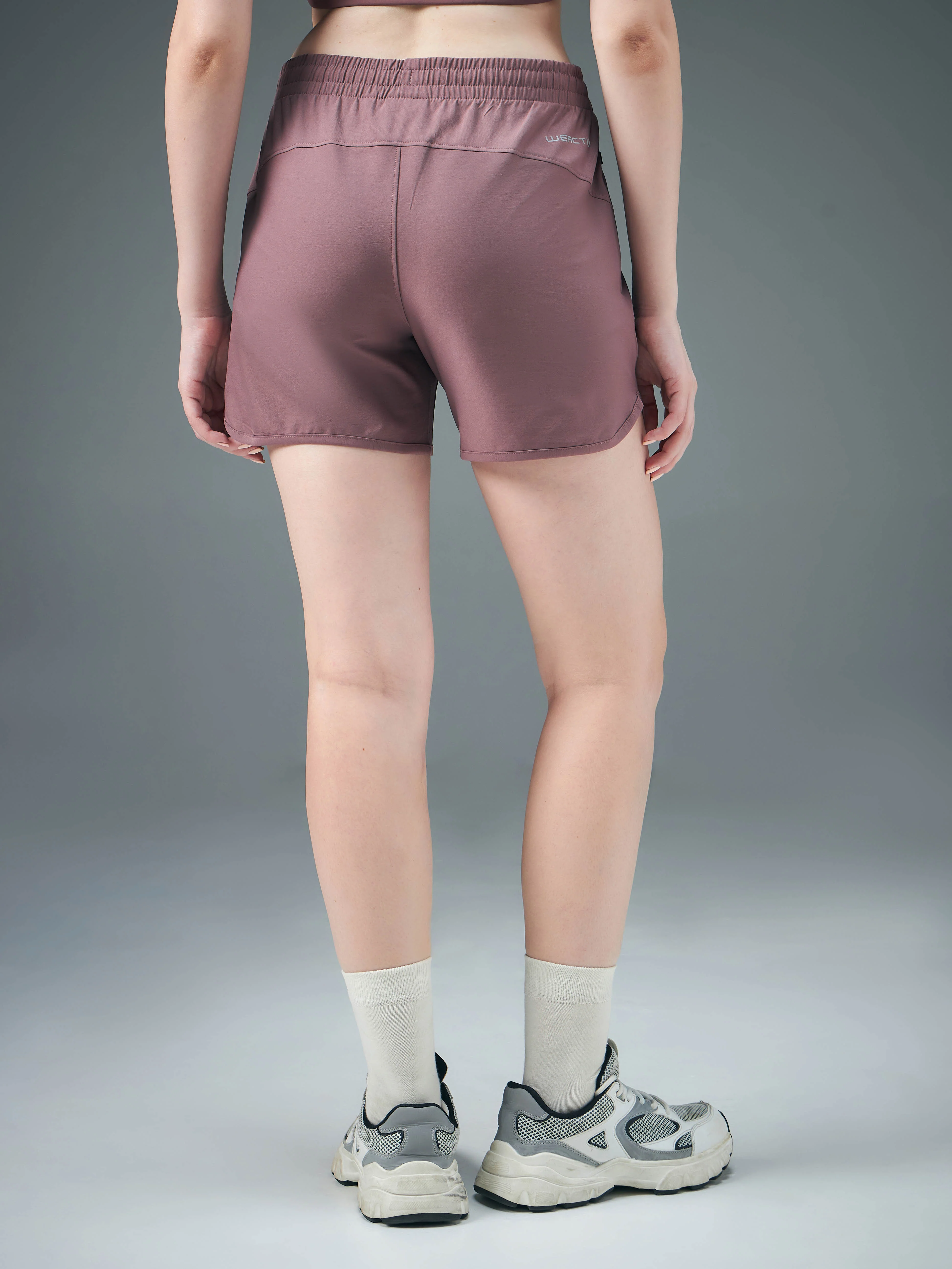 Women Solid Regular Fit Shorts with TS FLEXI - Image 3