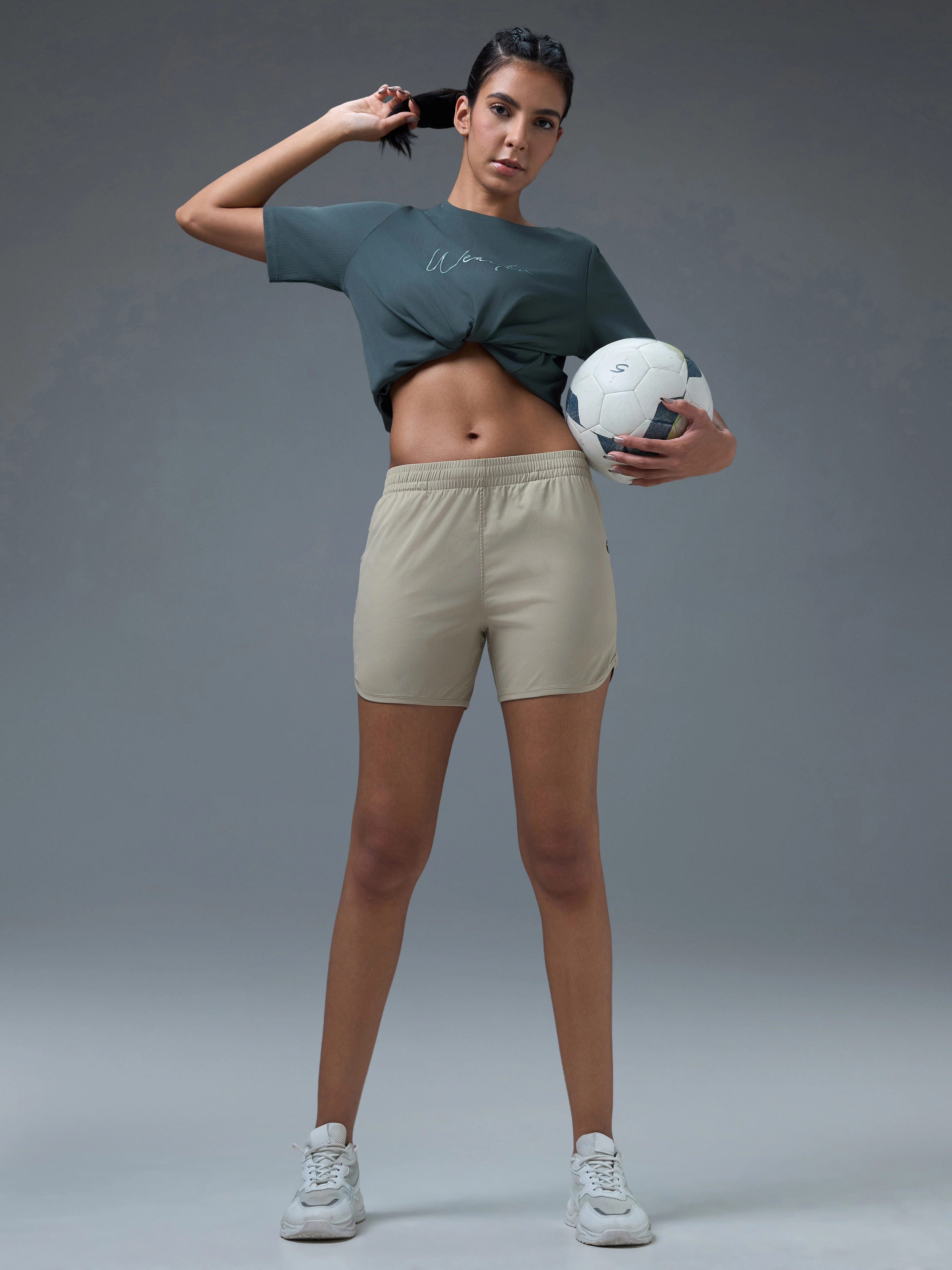 Women Solid Regular Fit Shorts with TS FLEXI - Image 5