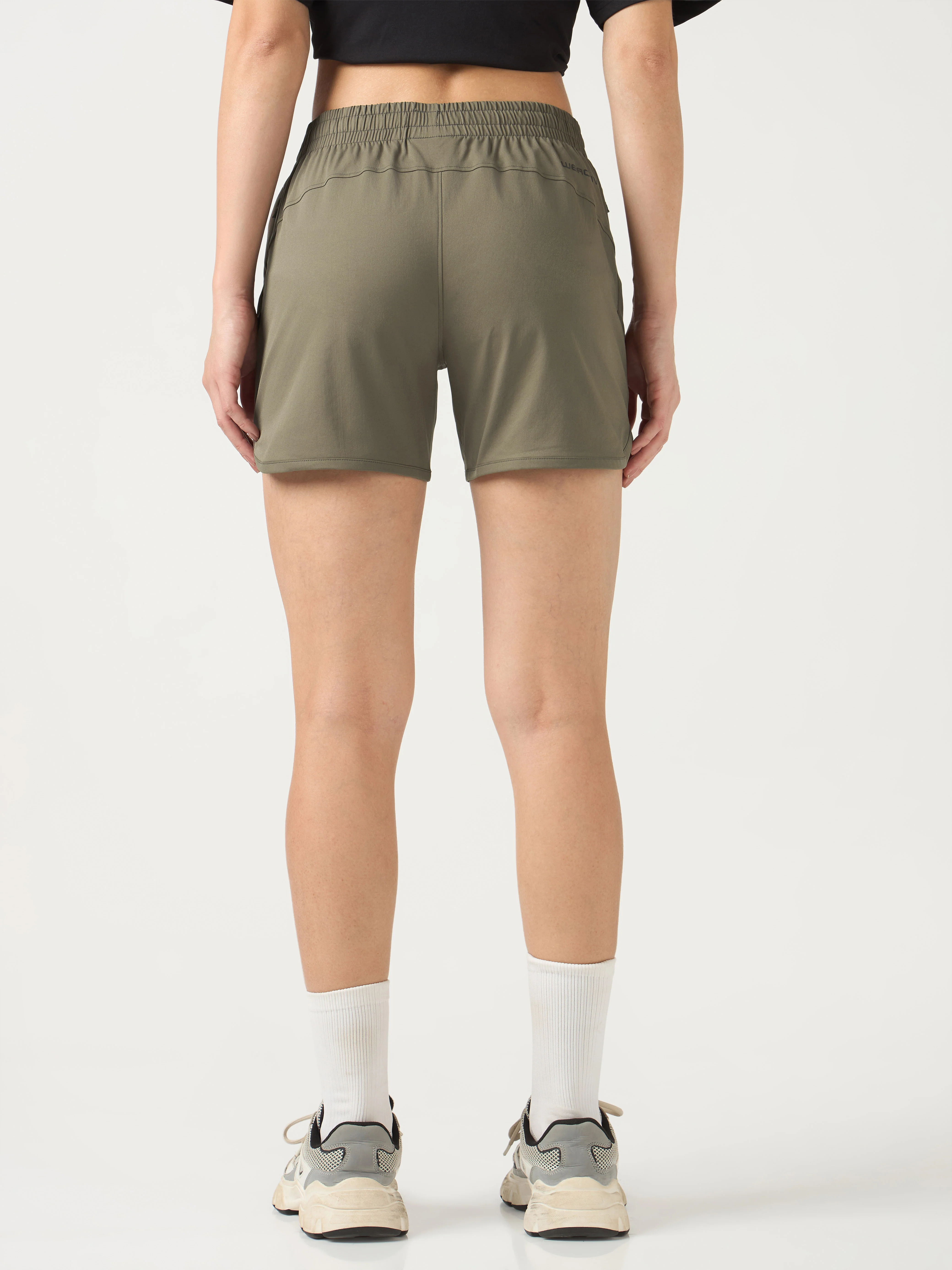 Women Solid Regular Fit Shorts with TS FLEXI - Image 3