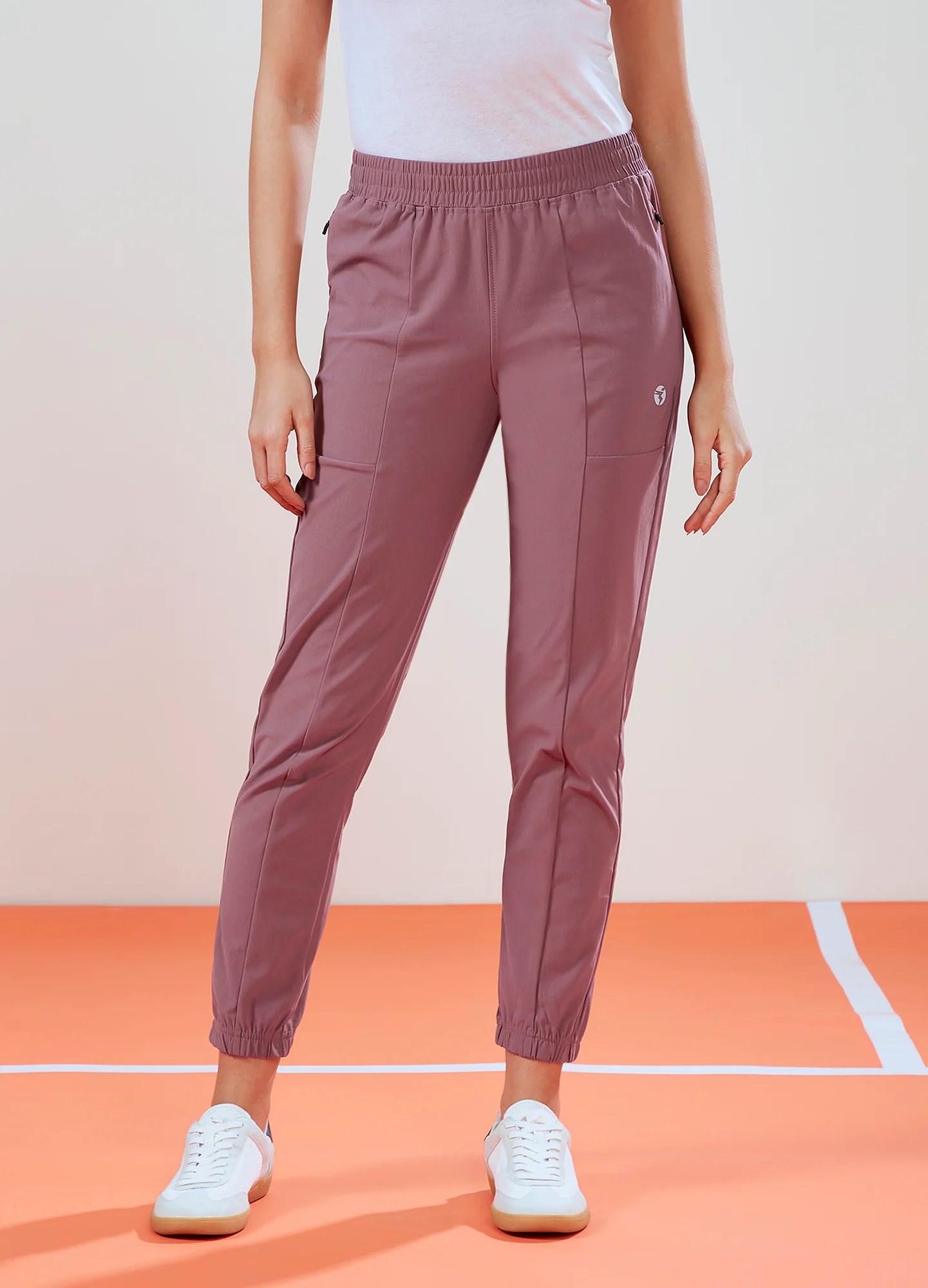 Women Solid Relax Fit Joggers with DURACOOL - Image 3
