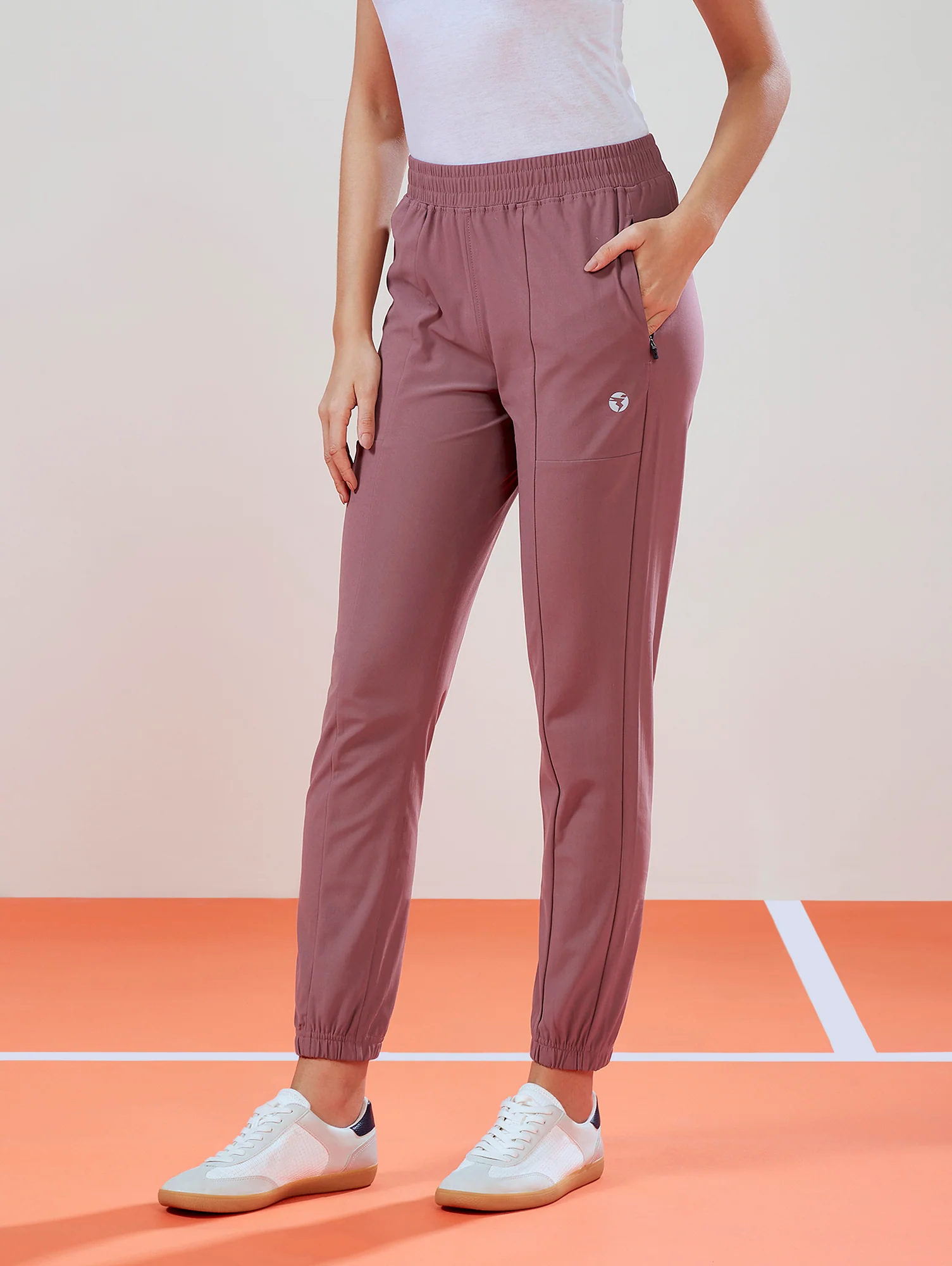 Women Solid Relax Fit Joggers with DURACOOL - Image 5