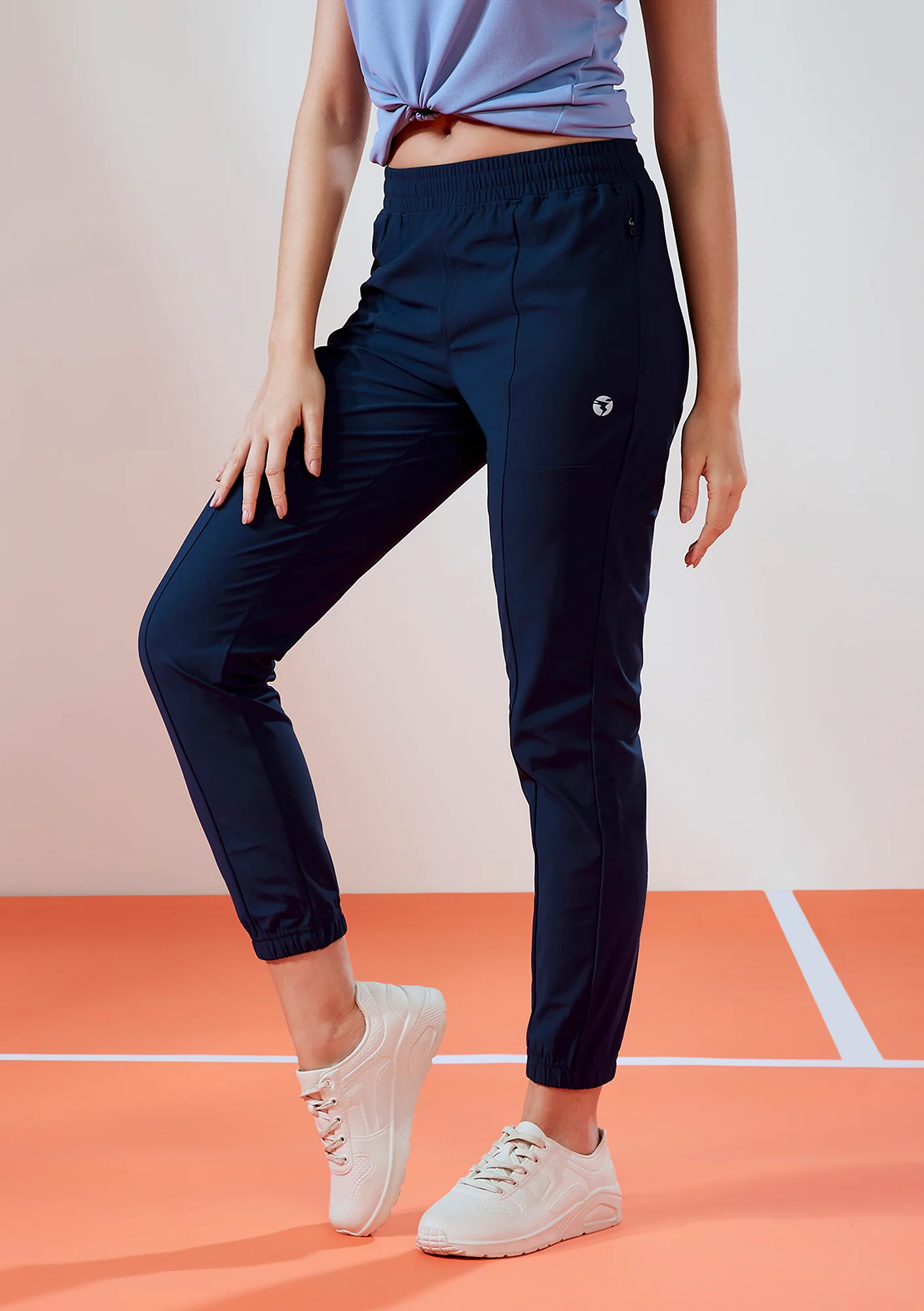 Women Solid Relax Fit Joggers with DURACOOL - Image 4