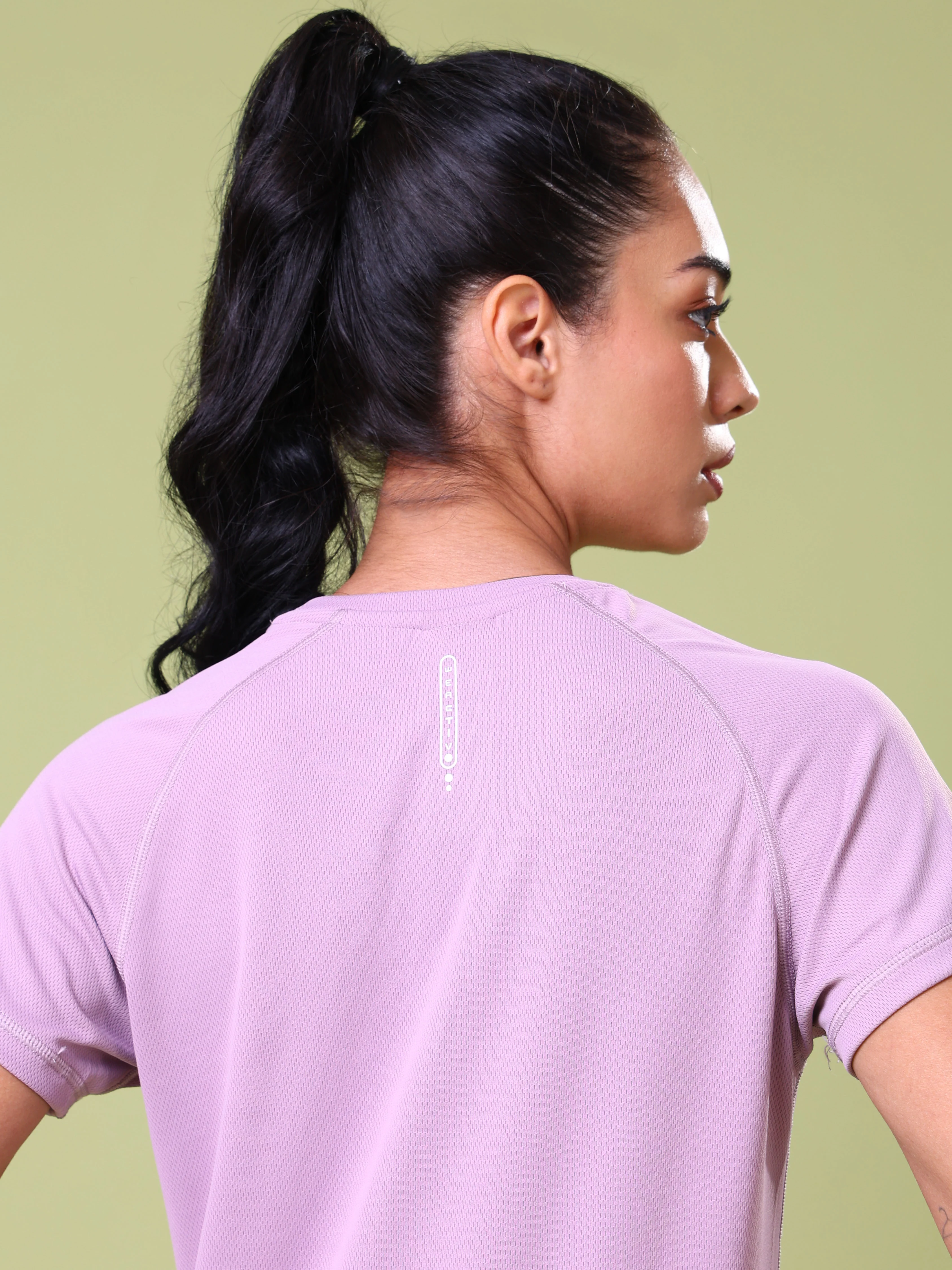 Women Solid Slim Fit Crew Neck T-shirt with TECHNO COOL - Image 6
