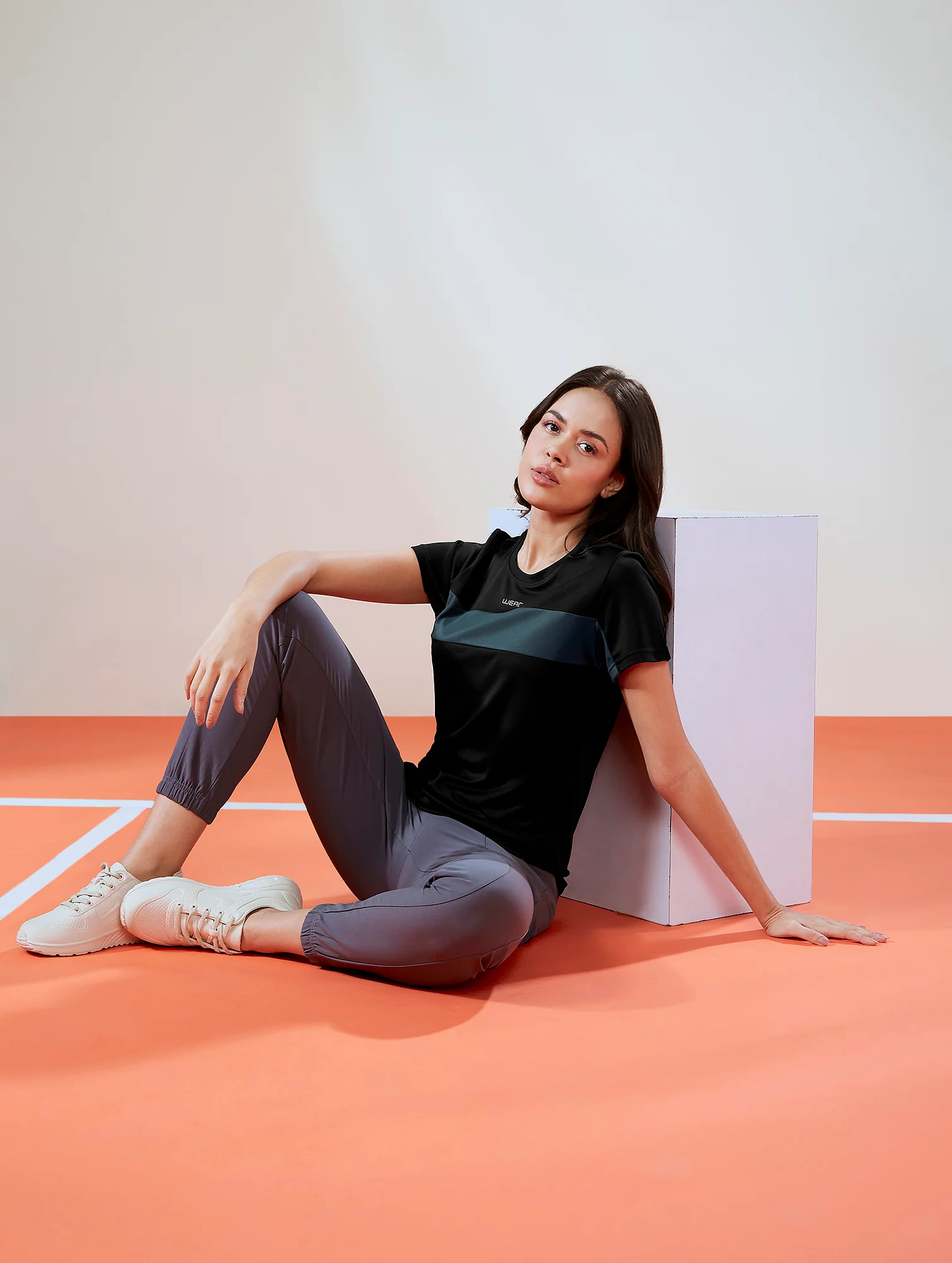 Women Solid Slim Fit Round Neck T-shirt with TECHNO COOL - Image 5