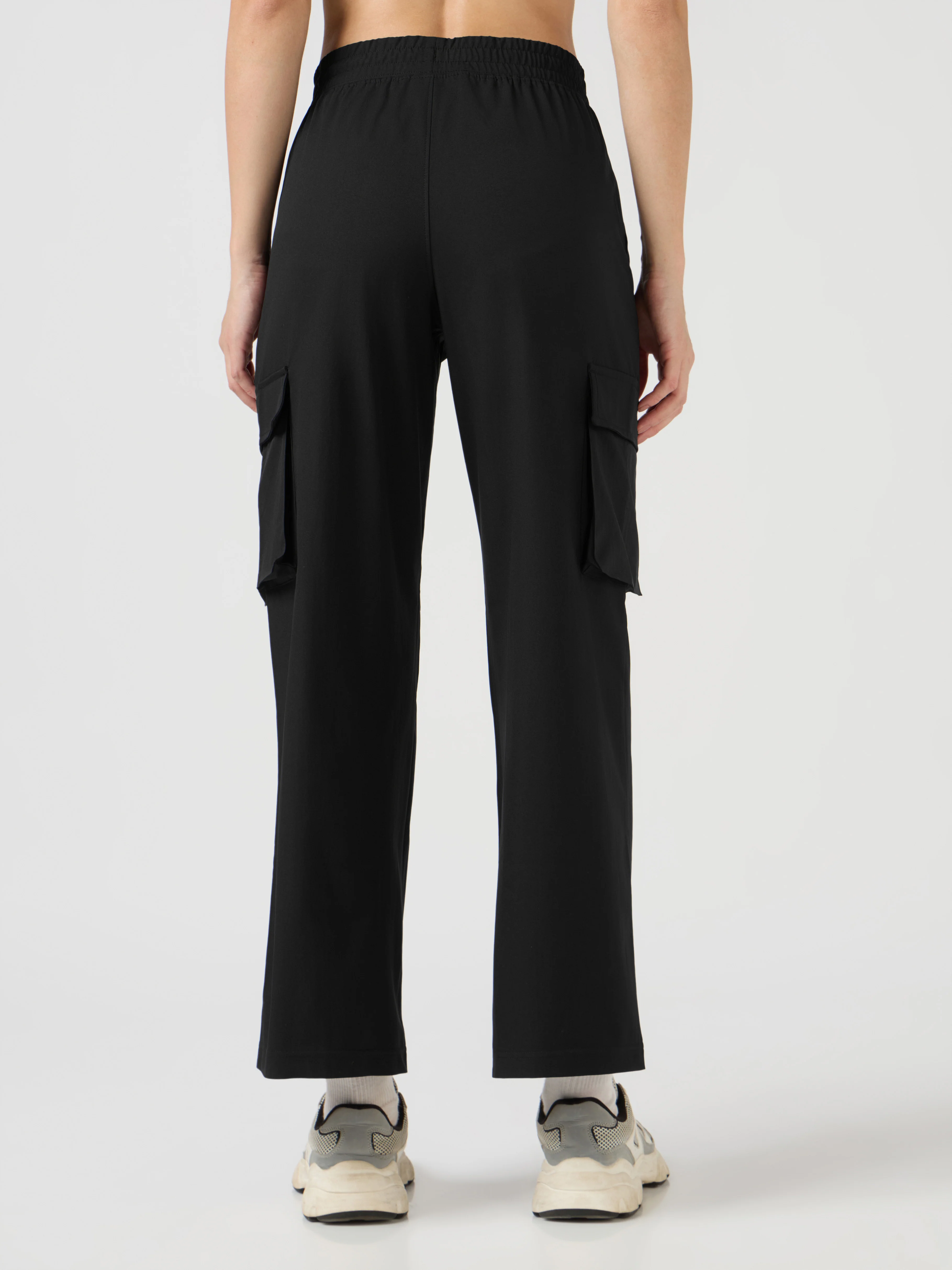Women Solid Slim Fit Sports Cargo Trackpants with TS FLEXI - Image 3