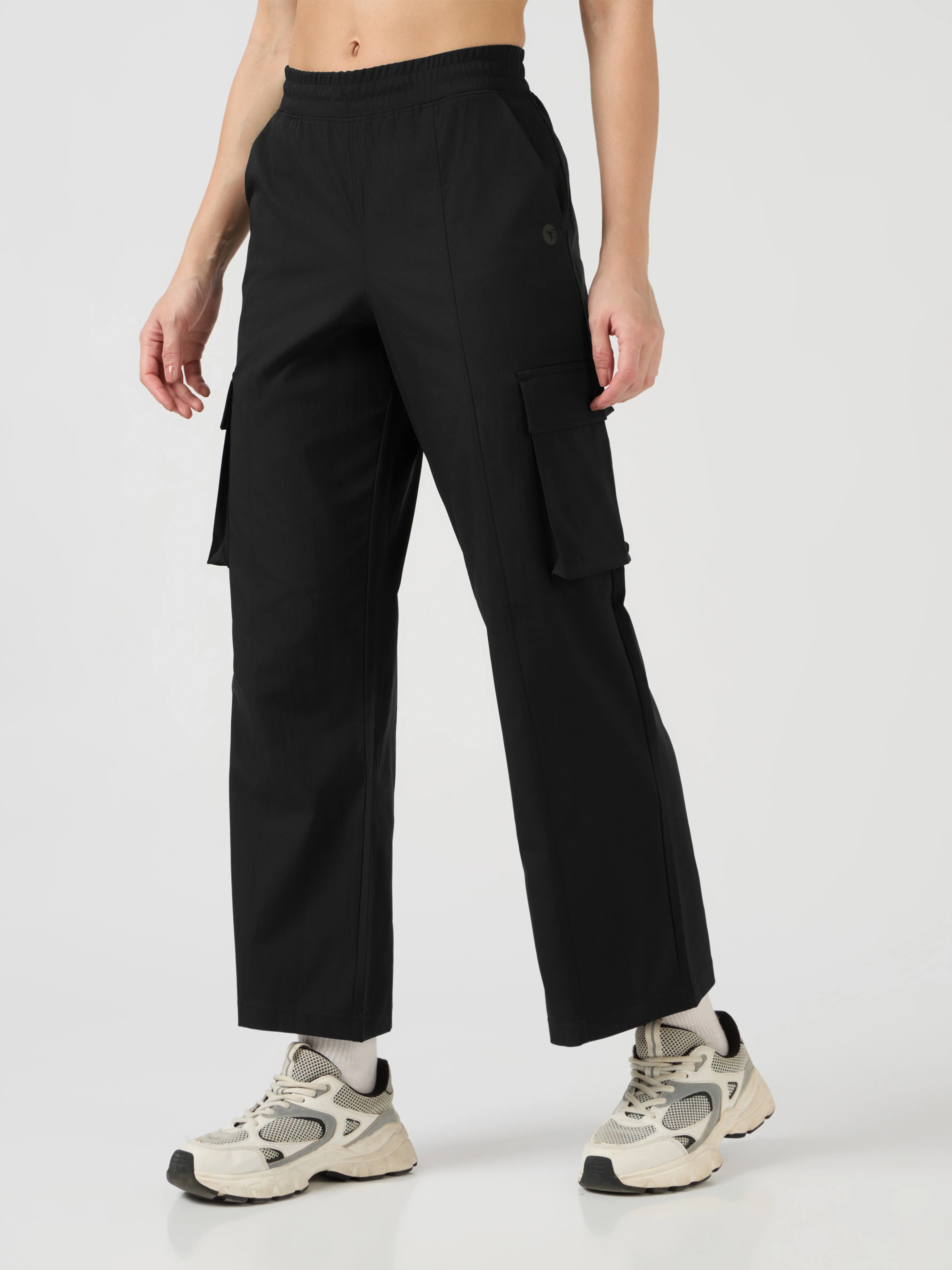 Women Solid Slim Fit Sports Cargo Trackpants with TS FLEXI - Image 4