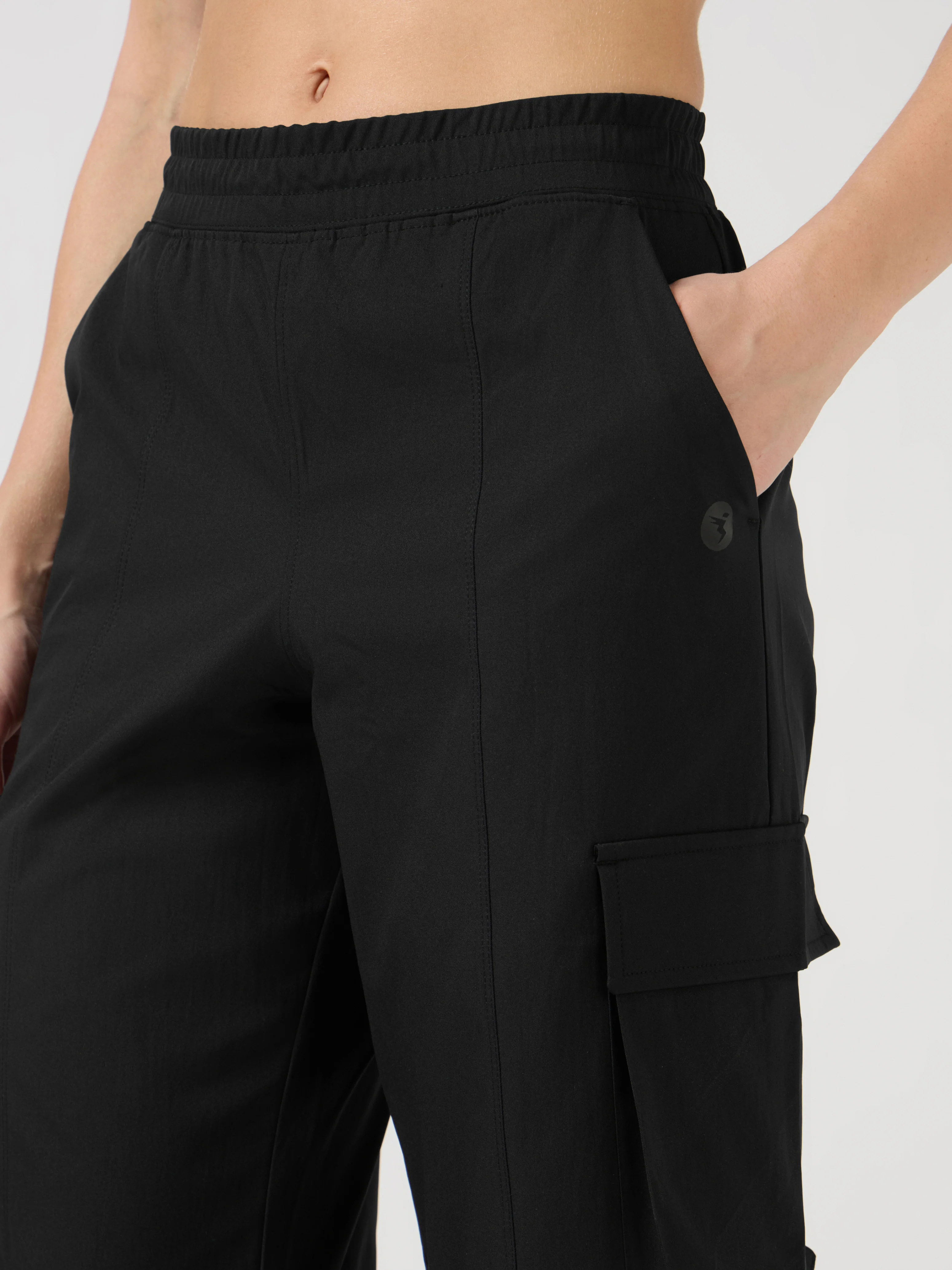 Women Solid Slim Fit Sports Cargo Trackpants with TS FLEXI - Image 5