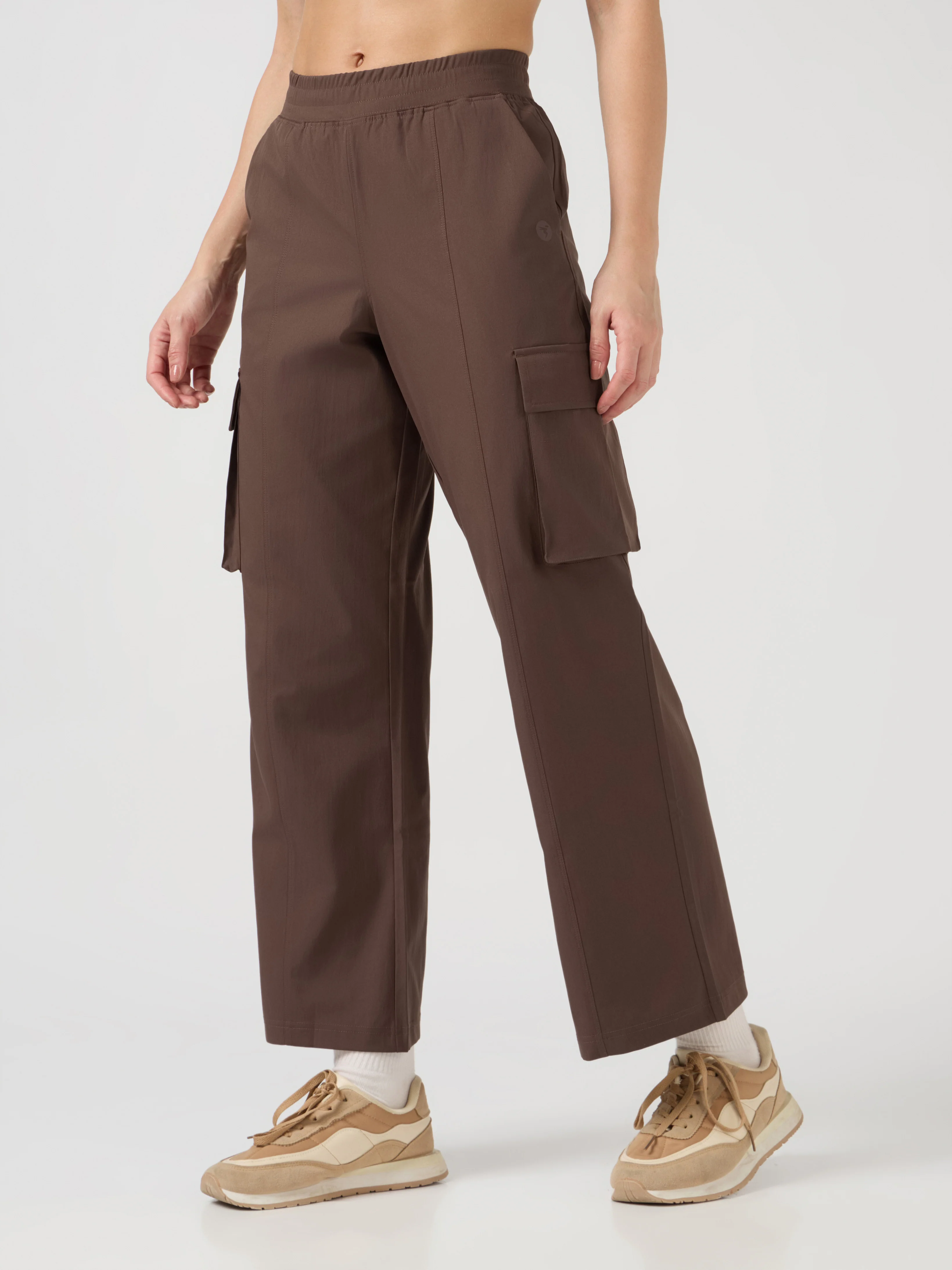 Women Solid Slim Fit Sports Cargo Trackpants with TS FLEXI - Image 4