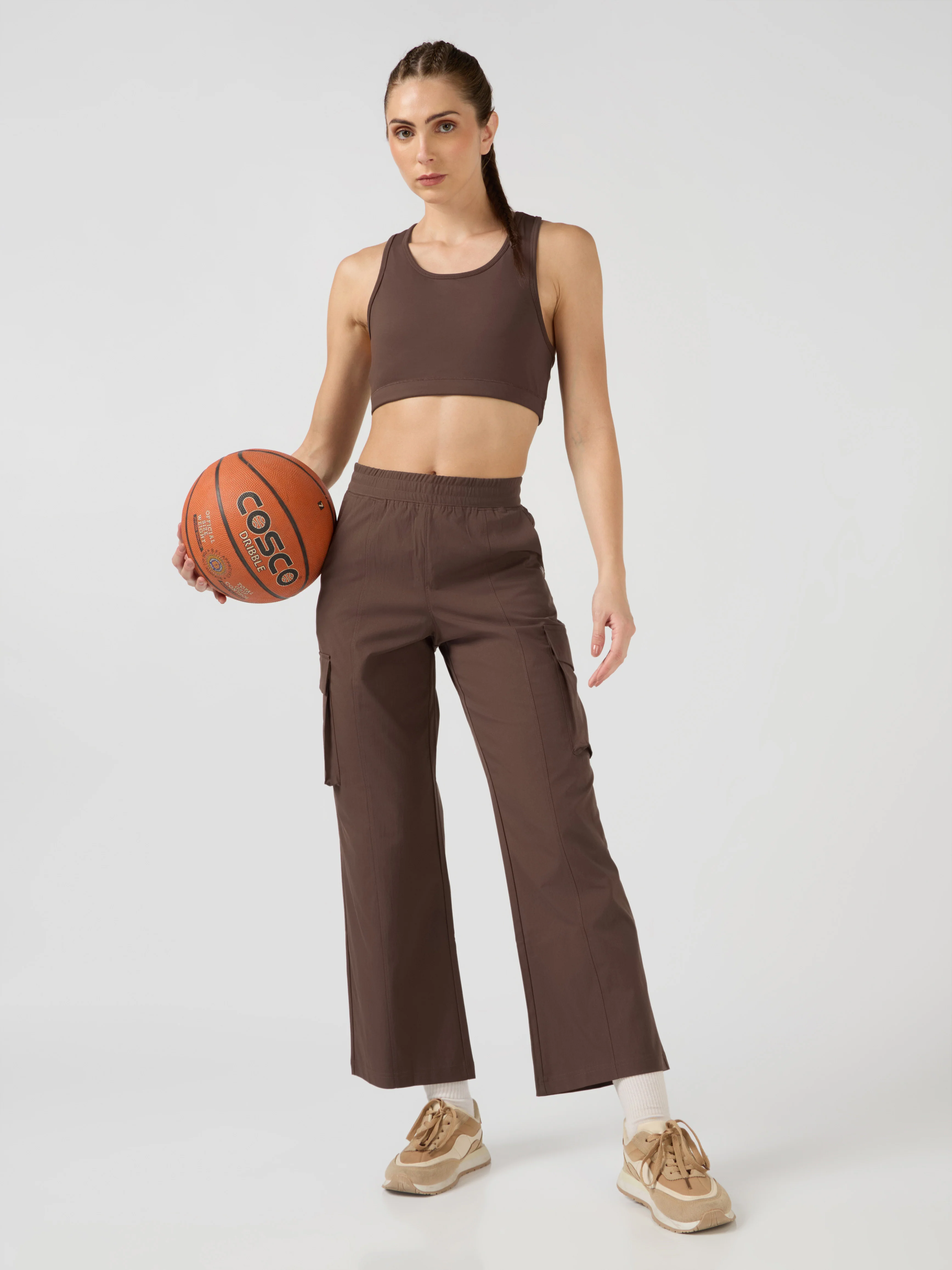 Women Solid Slim Fit Sports Cargo Trackpants with TS FLEXI - Image 6