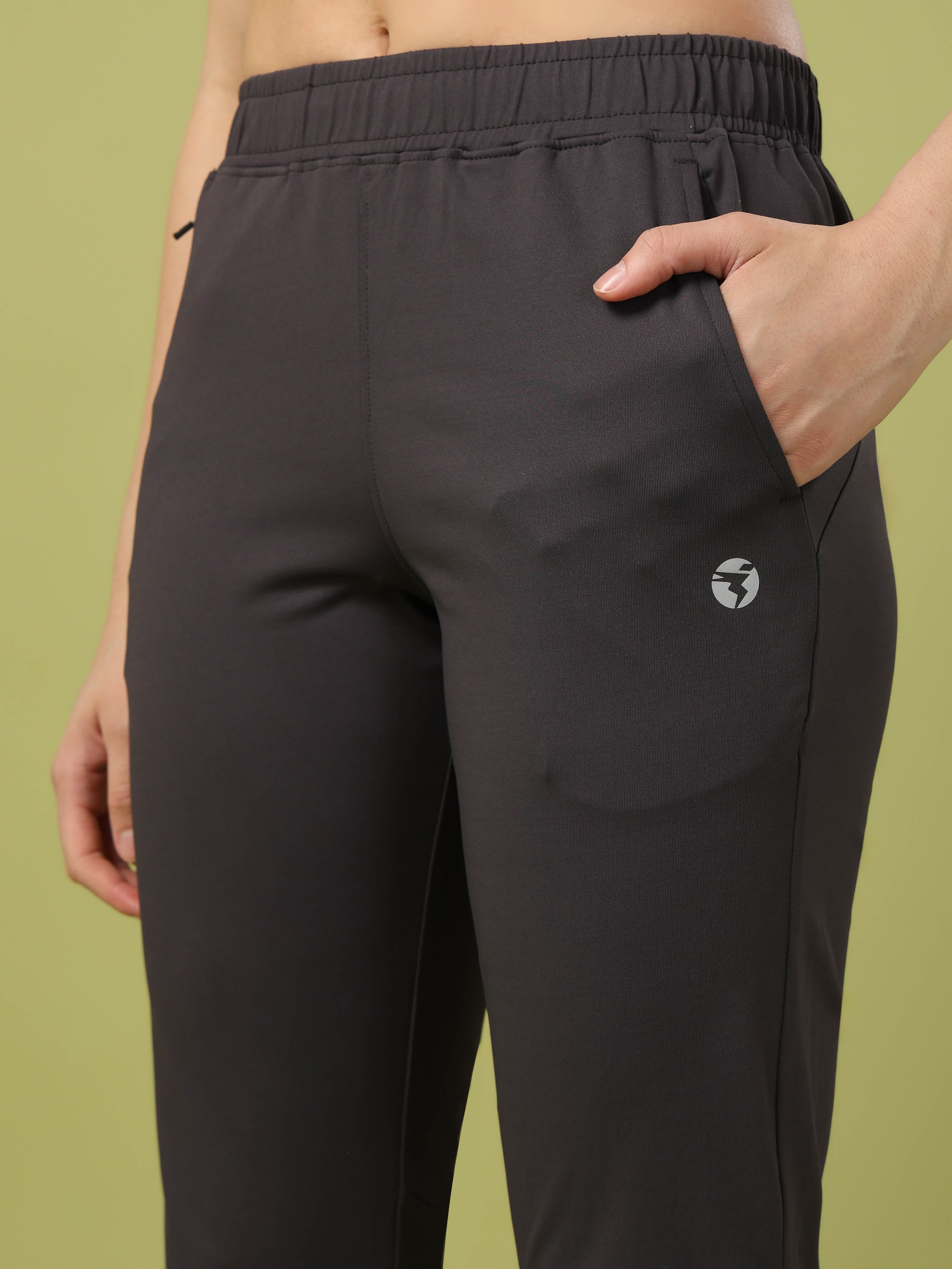 Women Solid Straight Fit Trackpants with 4 Way Crispy - Image 8