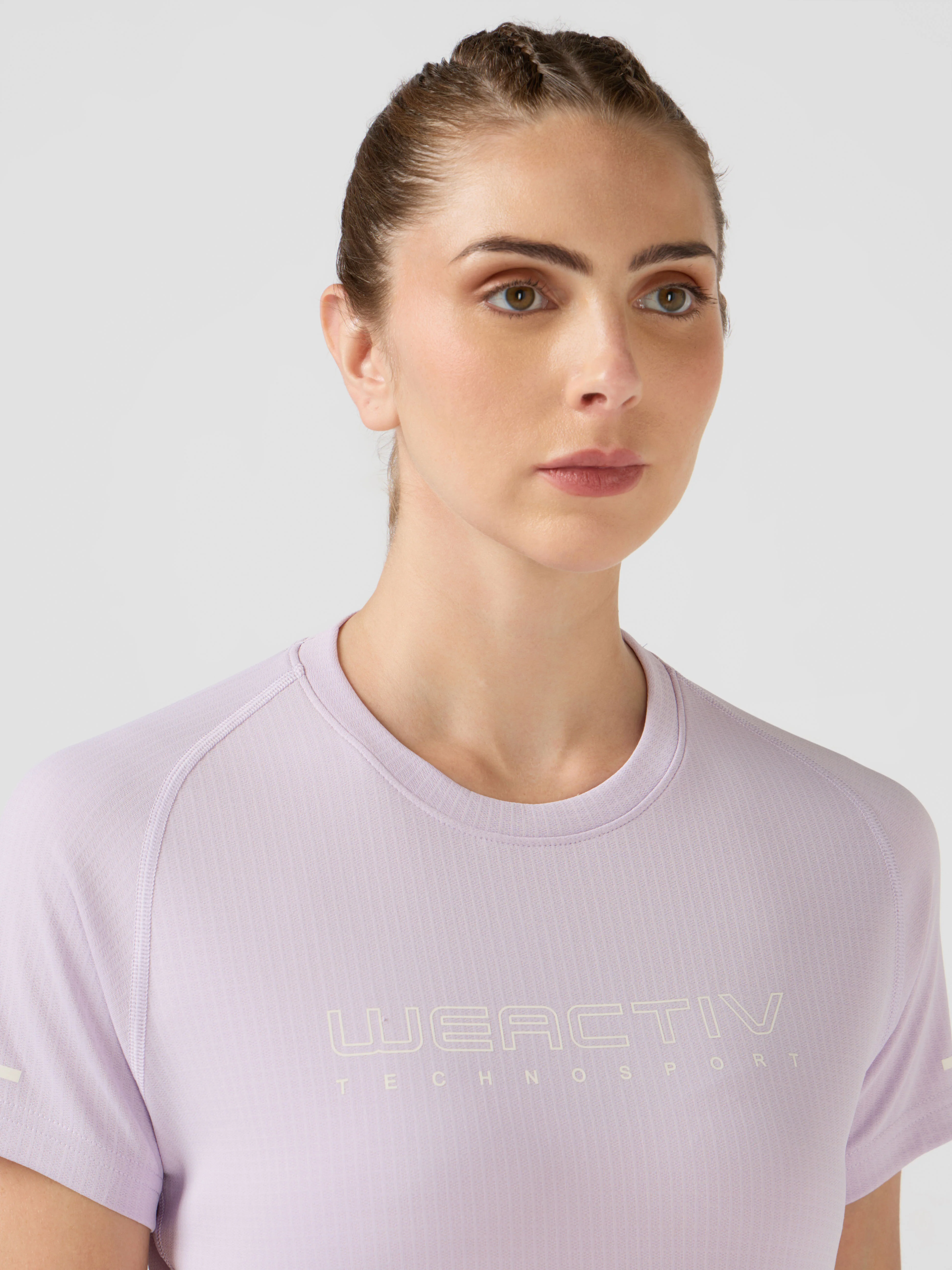 Women Typography Print Regular Fit Round Neck Sports Tee with TECHNOCOOL+ - Image 6